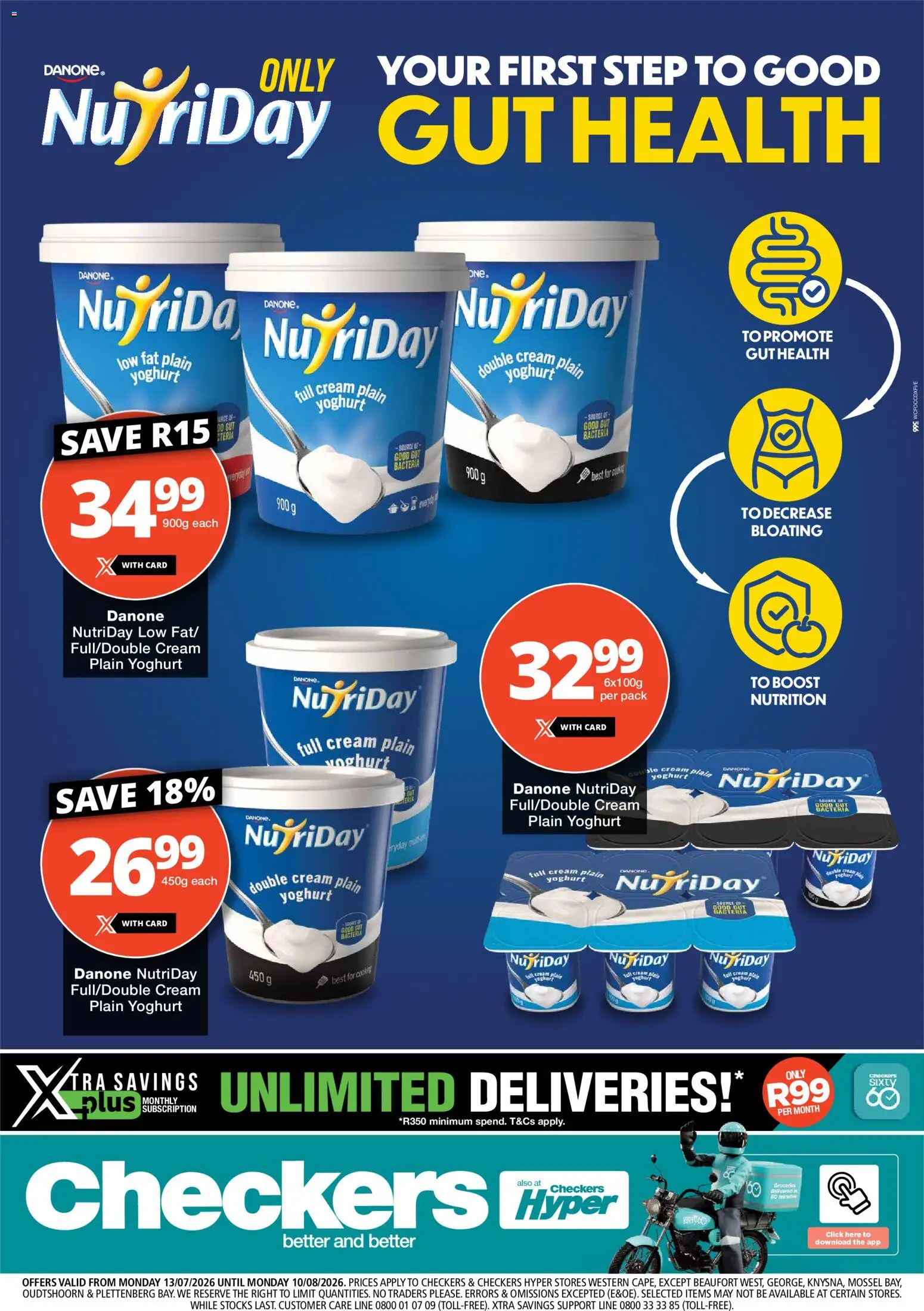 New Checkers catalogue – valid from 13/07/2026 | Page: 1 | Products: Yoghurt, Cream