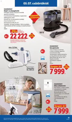 Lidl akciós újság - amely érvényes a következő dátumtól: 07.05.2026 | Oldal: 33