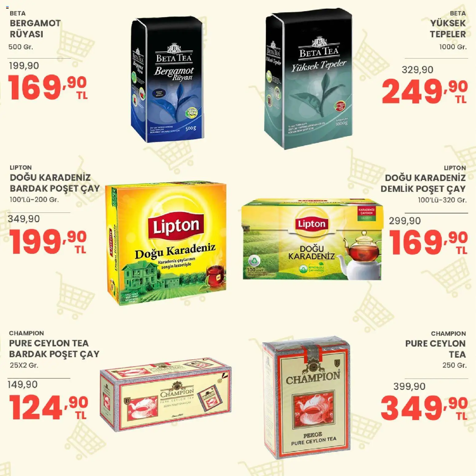 Sarıyer Katalog - 02 Ekim 2026 tarihinden itibaren geçerlidir | Sayfa: 25 | Ürünler: Çay, Demlik poşet çay, Bardak, Demlik