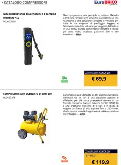 Anteprima del volantino Eurobrico Compressori catalogo valido a partire dal 23.07.2025 | Pagina: 14 | Prodotti: Compressore, Batteria