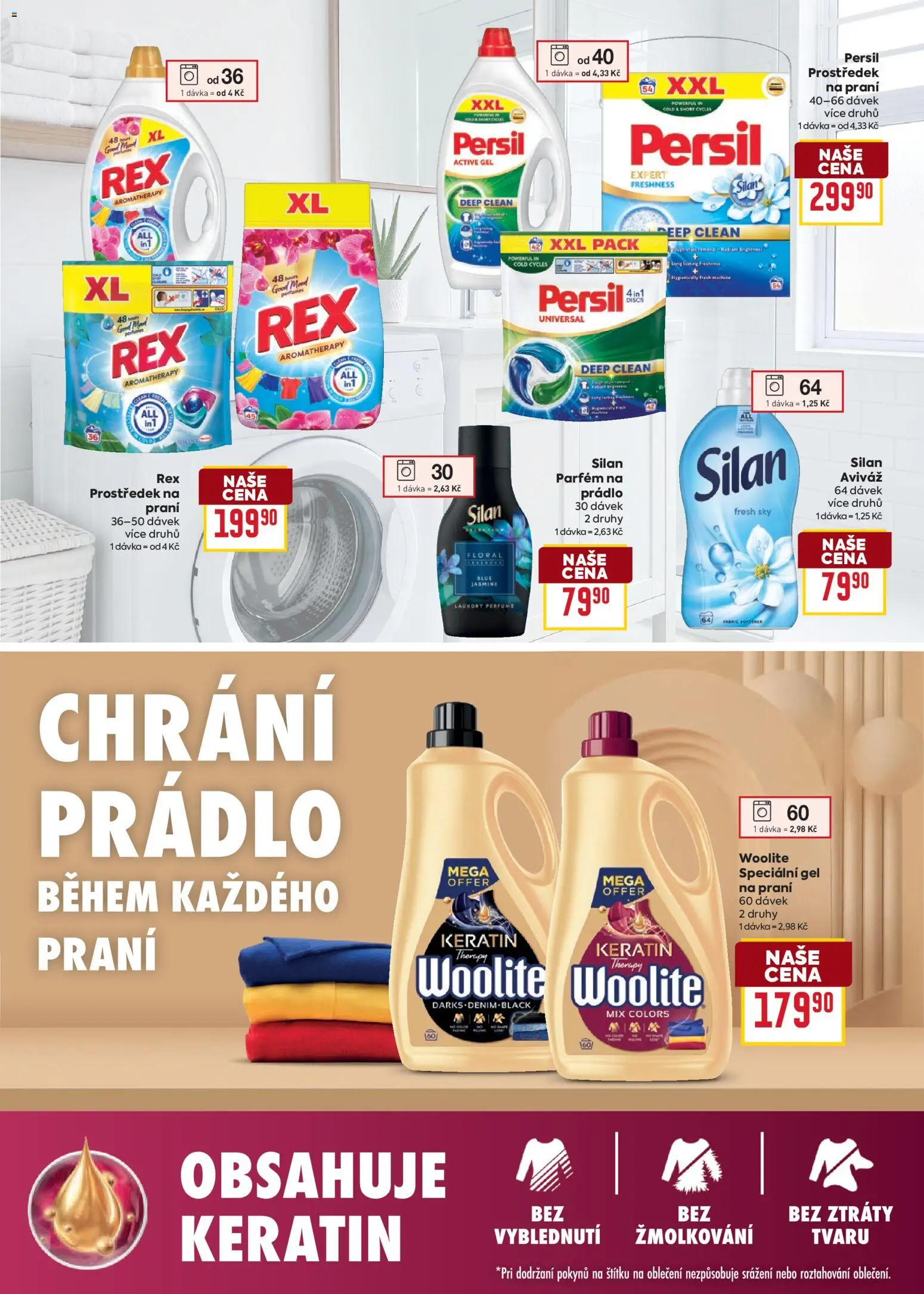 Billa leták - Vaše oblíbené značky od 12.08.2026 | Strana: 25 | Produkty: Silan, Woolite, Oblečení, Persil