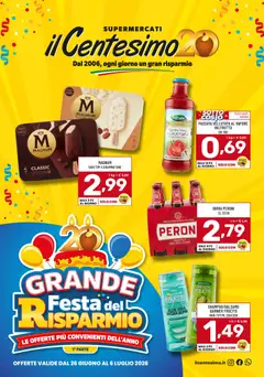 Anteprima del volantino Il Centesimo volantino valido a partire dal 26/06/2026