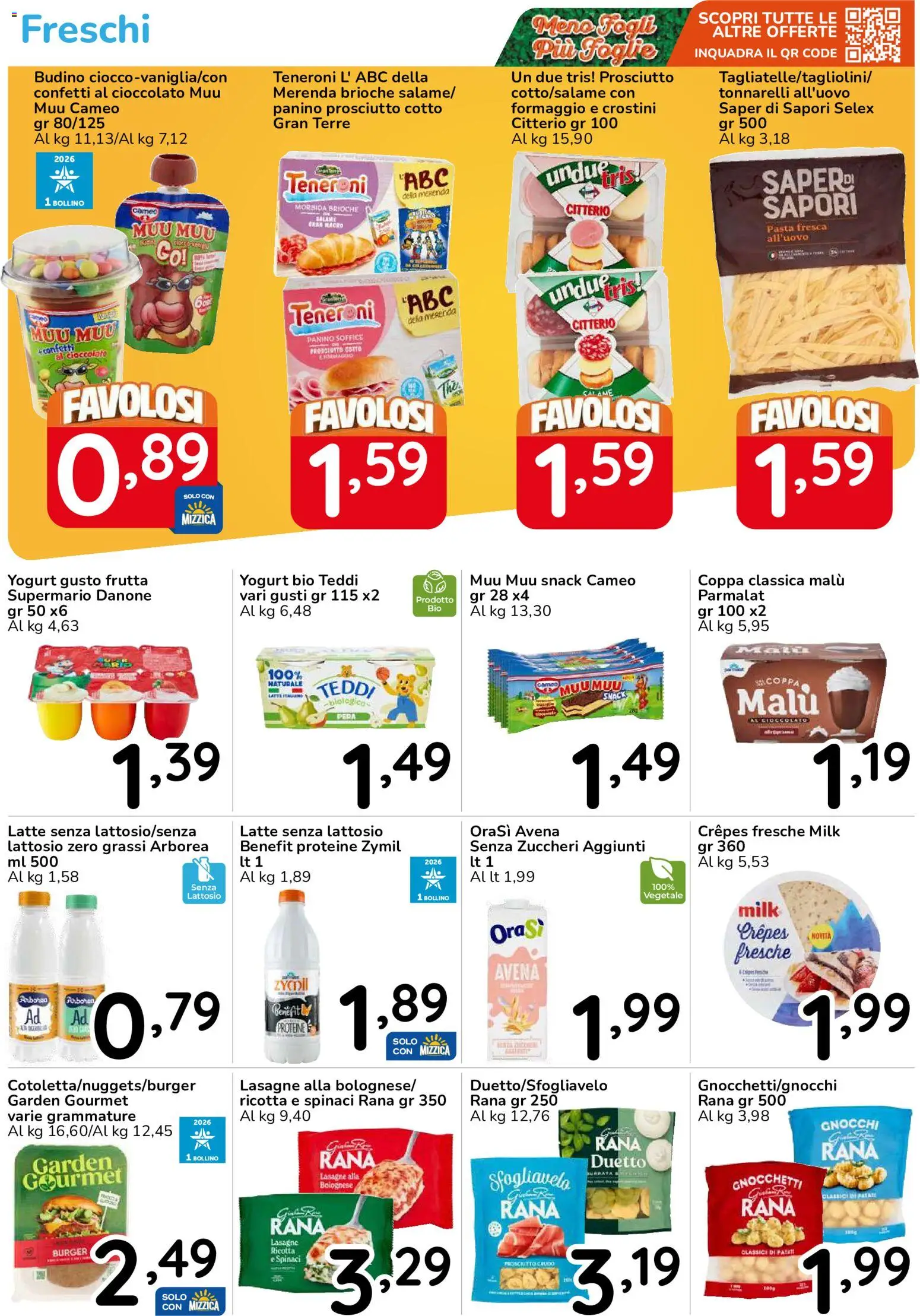 Volantino Famila del 30/09/2026 | Pagina: 14 | Prodotti: Latte, Formaggio, Pasta, Lasagne