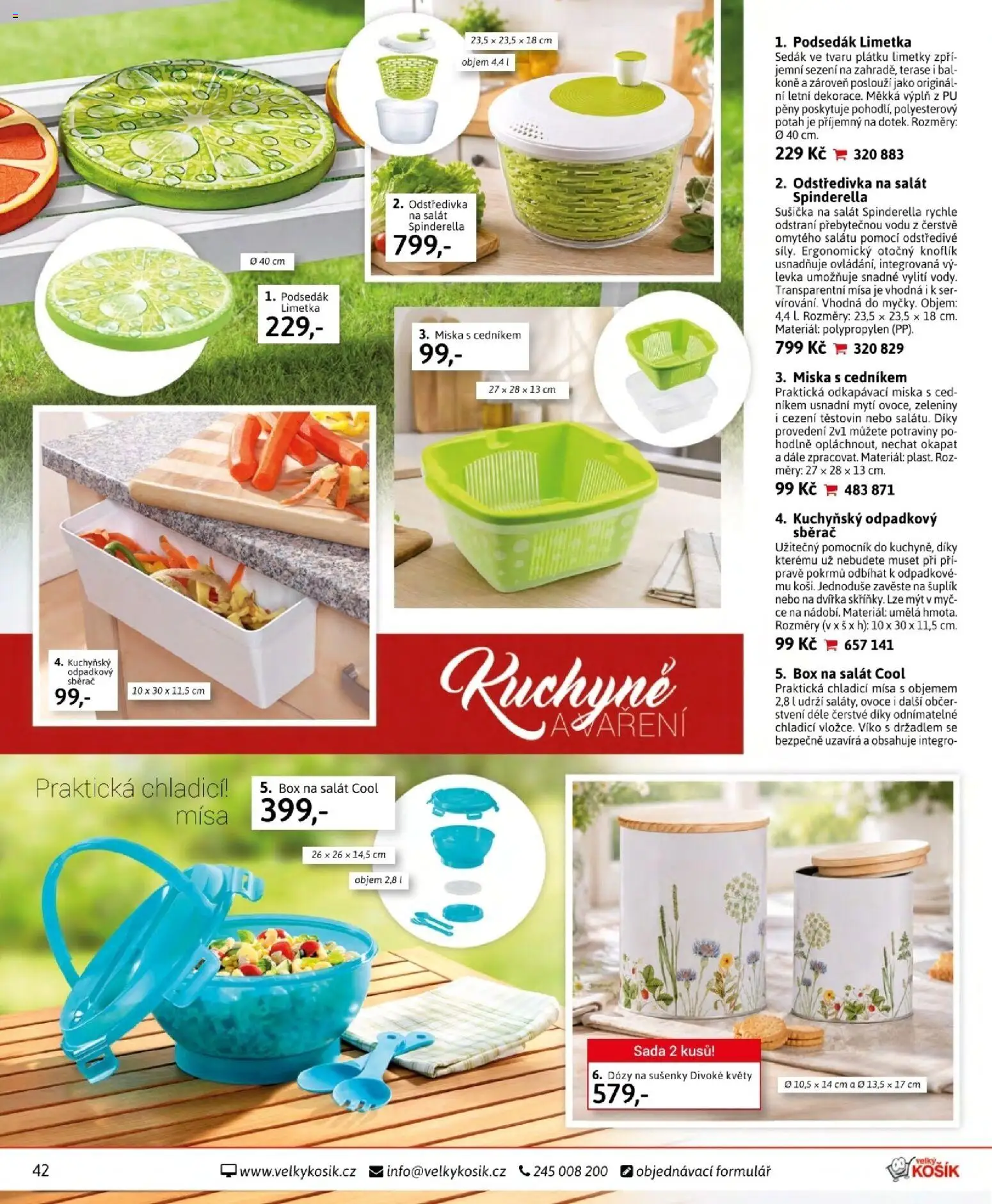 Velký Košík katalog srpen 2026 od 01.08.2026 | Strana: 42 | Produkty: Dózy, Box, Limetky, Květy