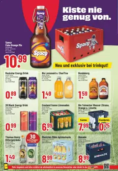 Trinkgut Prospekt ab 15.06.2026 gültig | Seite: 2 | Produkte: Rockstar energy, Cola, Bionade, Limette