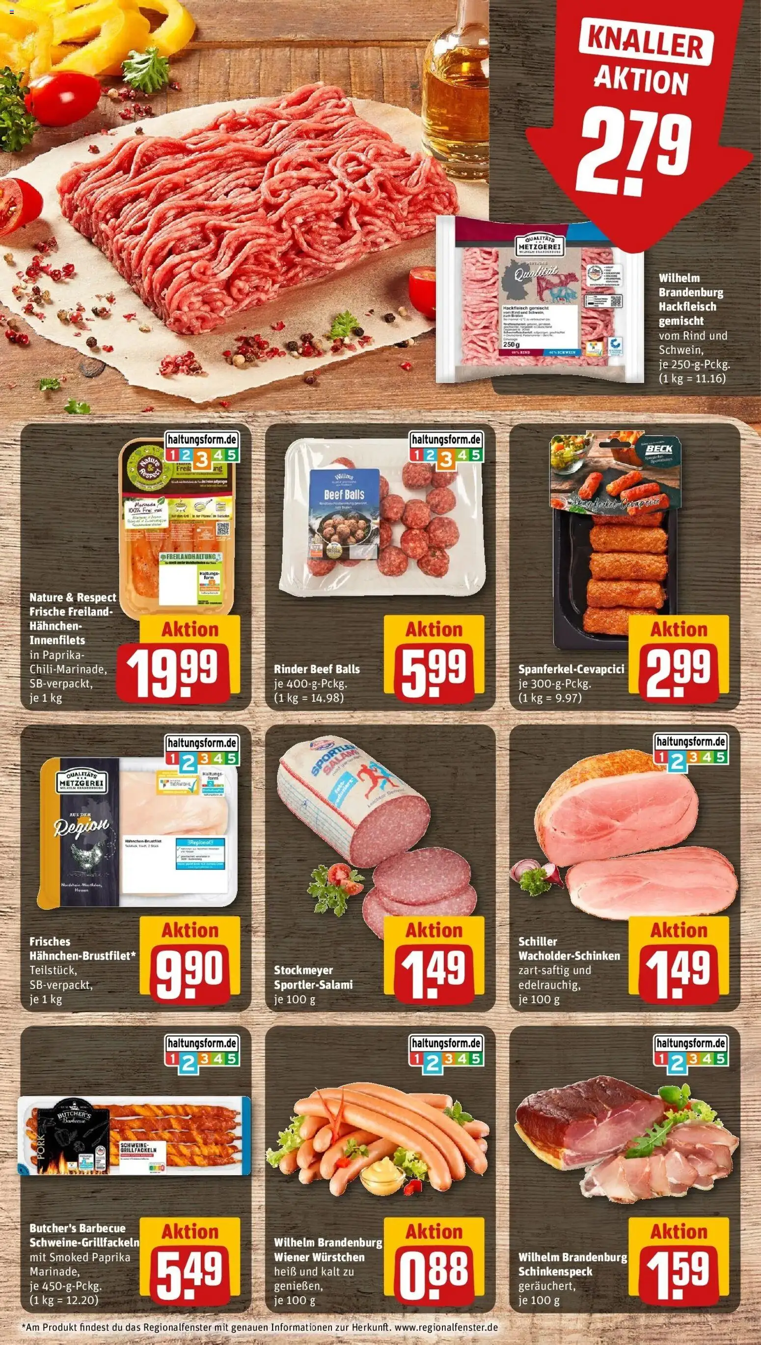 Rewe Prospekt Frankfurt / Nordend-West – gültig ab 27.07.2026 | Seite: 6 | Produkte: Hahnchen, Wiener wurstchen, Paprika, Hackfleisch