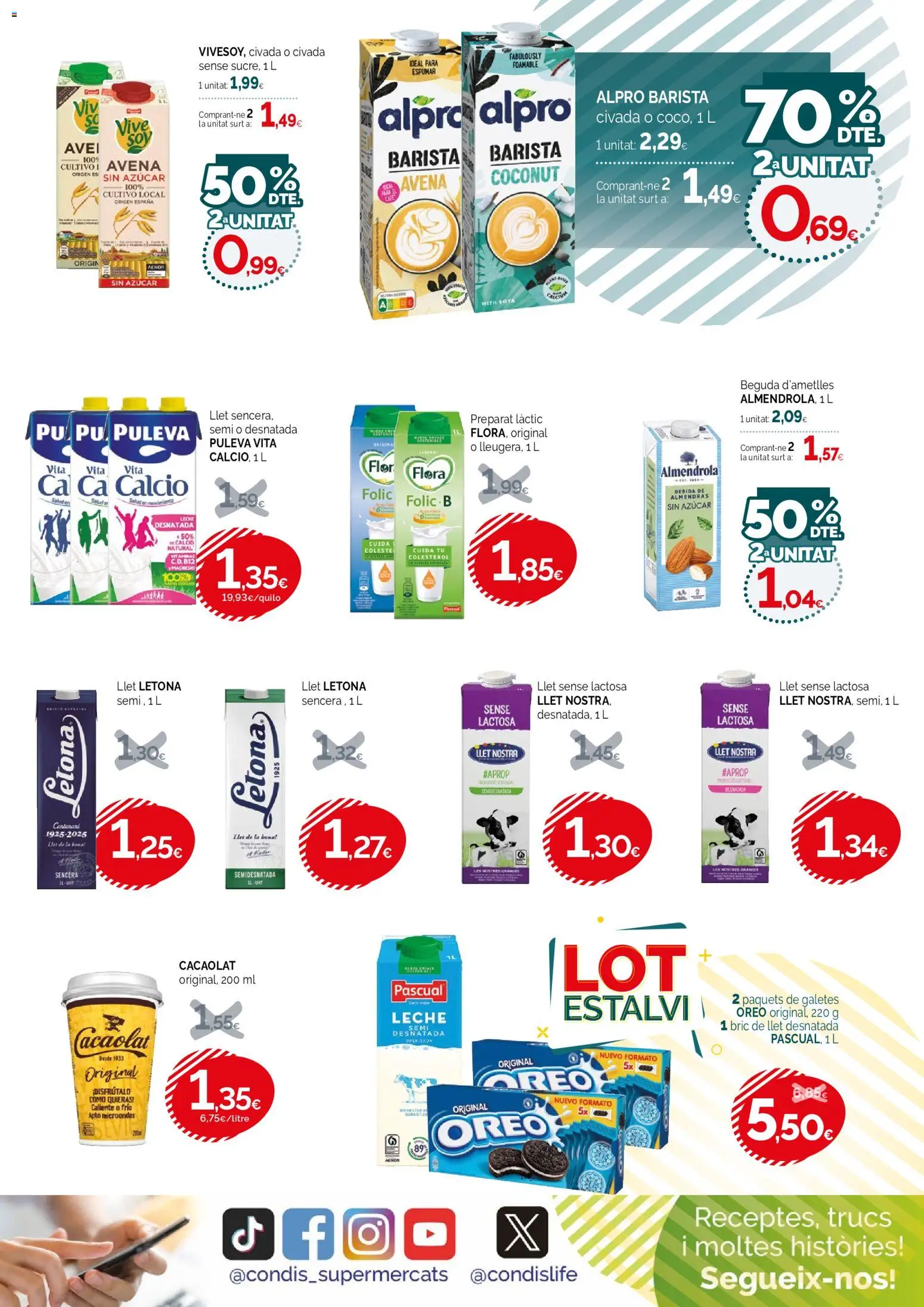 Condis folleto life │ válido desde el 19/08/2026 | Página: 9 | Productos: Oreo, Leche, Almendras, Azúcar