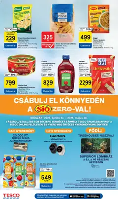 Tesco aktuális akciós újság - amely érvényes a következő dátumtól: 29.04.2026 | Oldal: 22 | Termékek: Gyümölcsital, Maggi, Száraztészta, Ételízesítő
