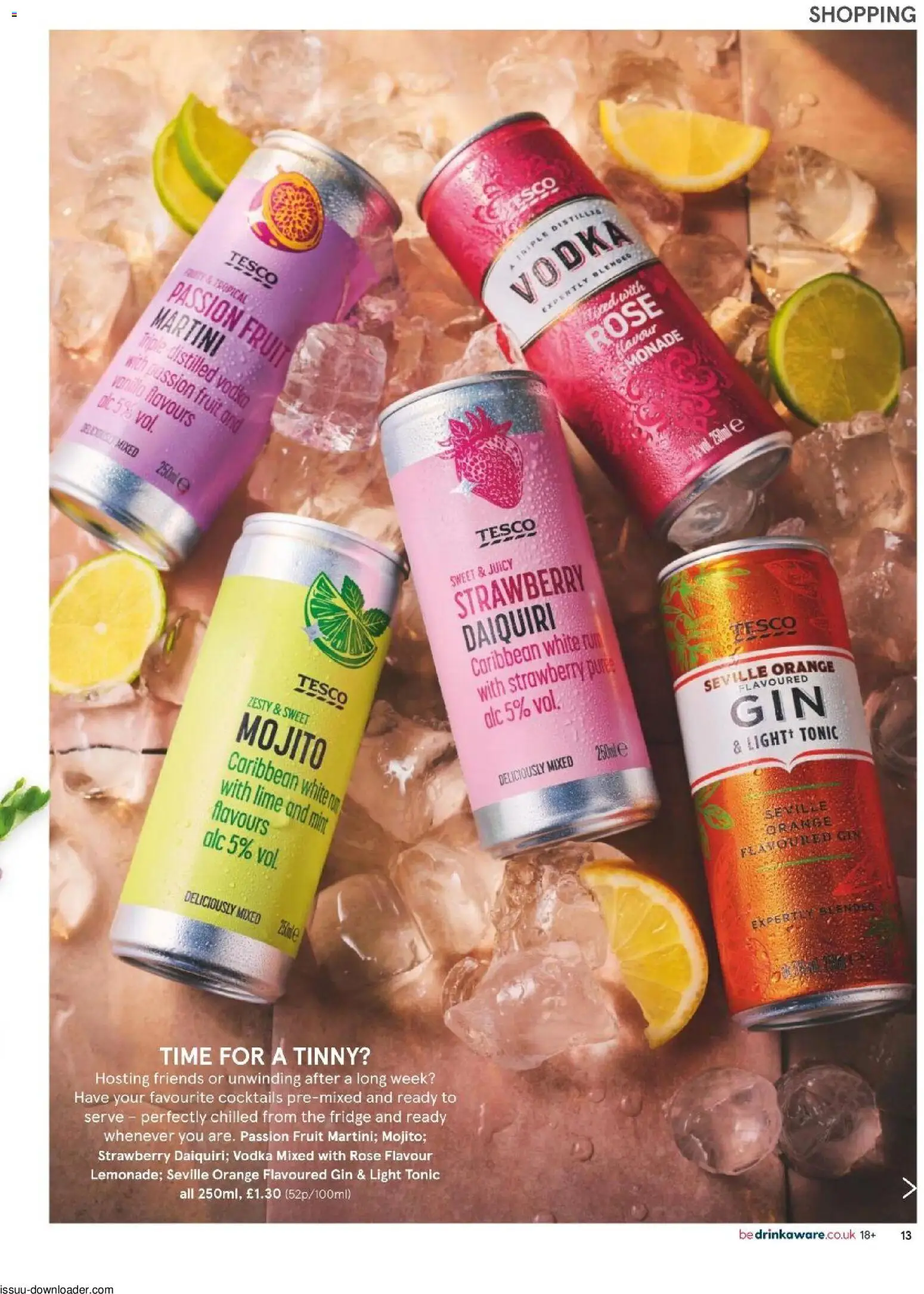 {H1} | Page: 13 | Products: Mint, Gin, Vodka, Strawberry