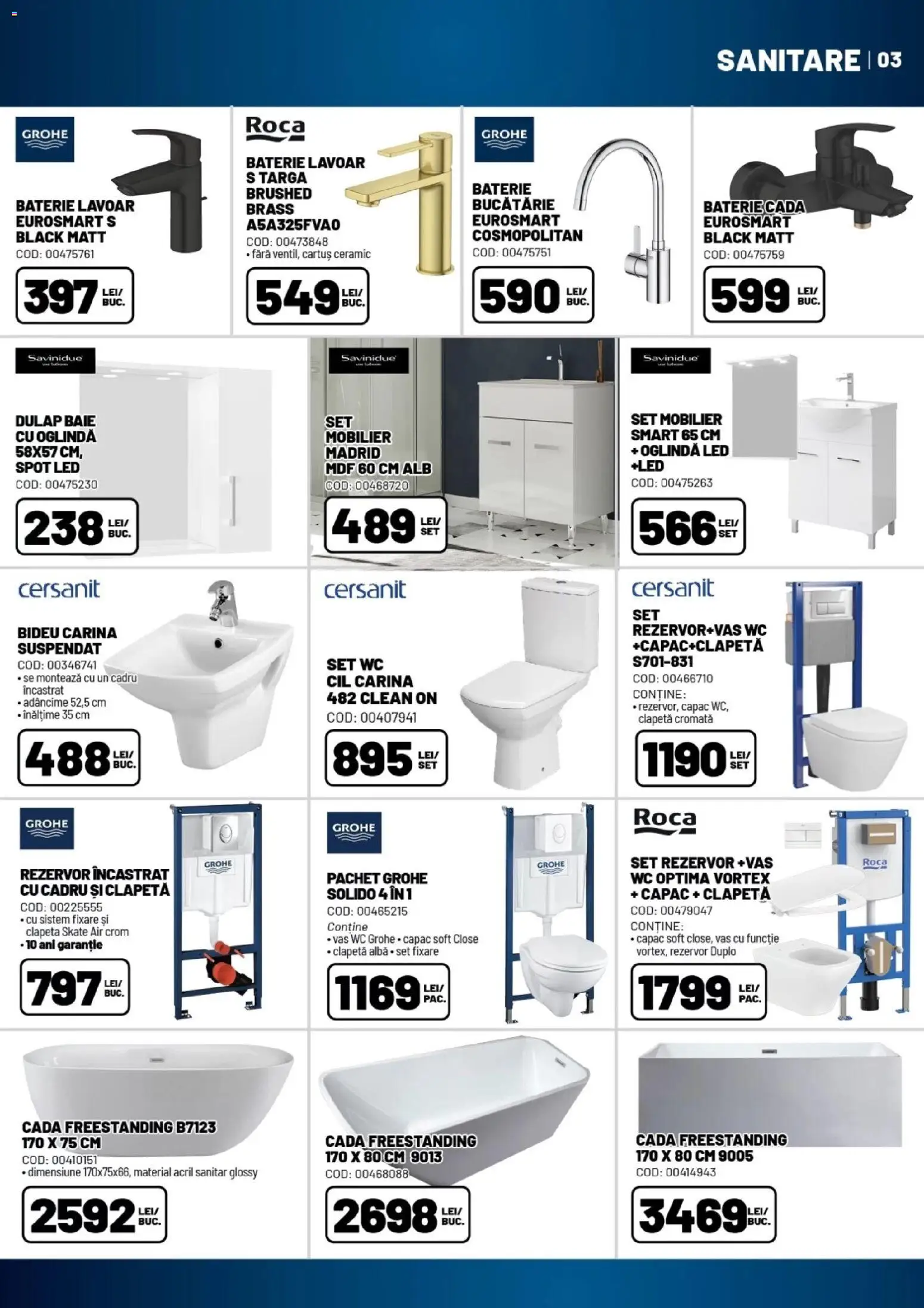 Noul catalog Ambient – valabil de la 06.10.2026 | Pagină: 3 | Produse: Alba, LED, Baterie, Cadă