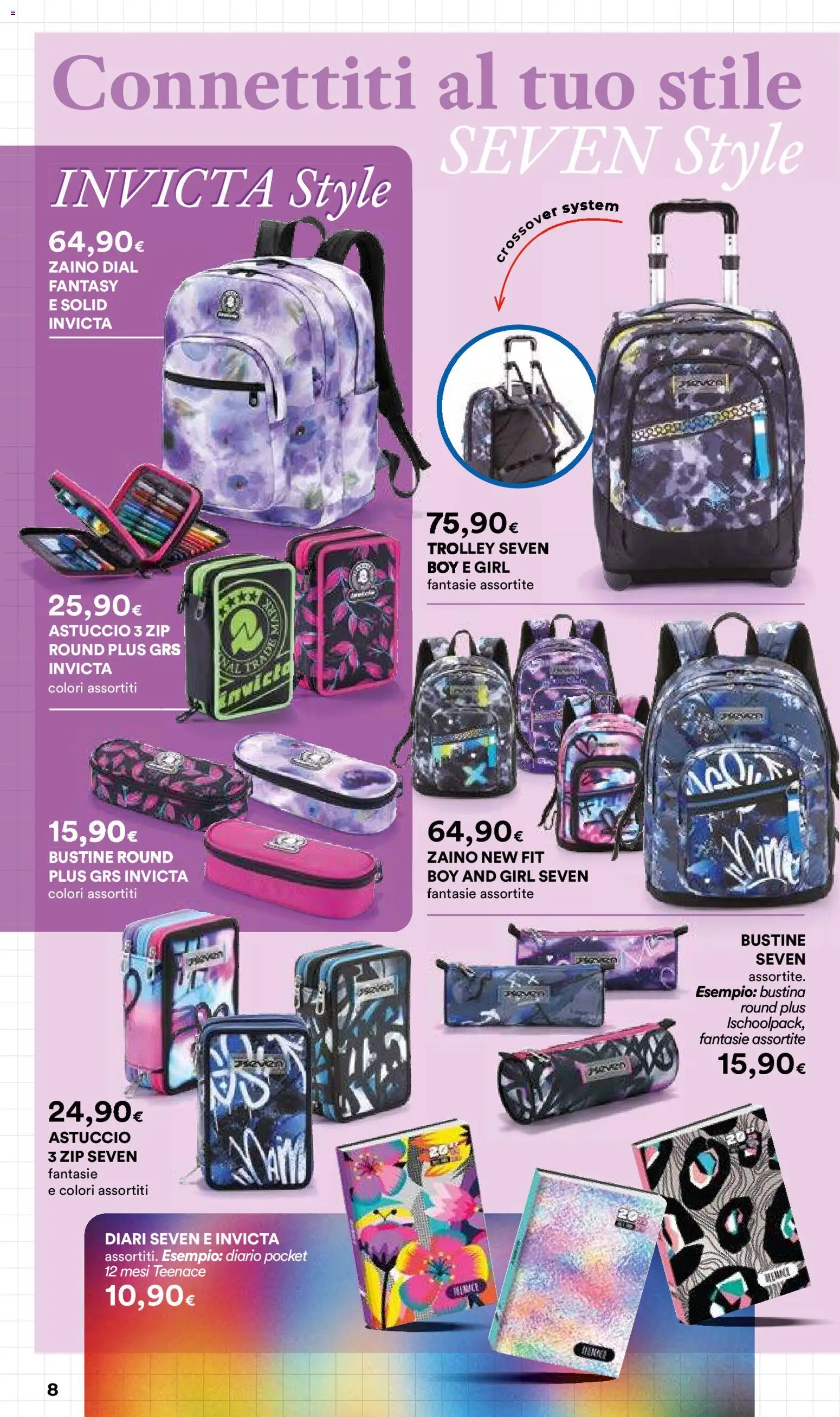 Volantino Ipercoop del 09/07/2026 | Pagina: 8 | Prodotti: Zaino, Astuccio, Trolley