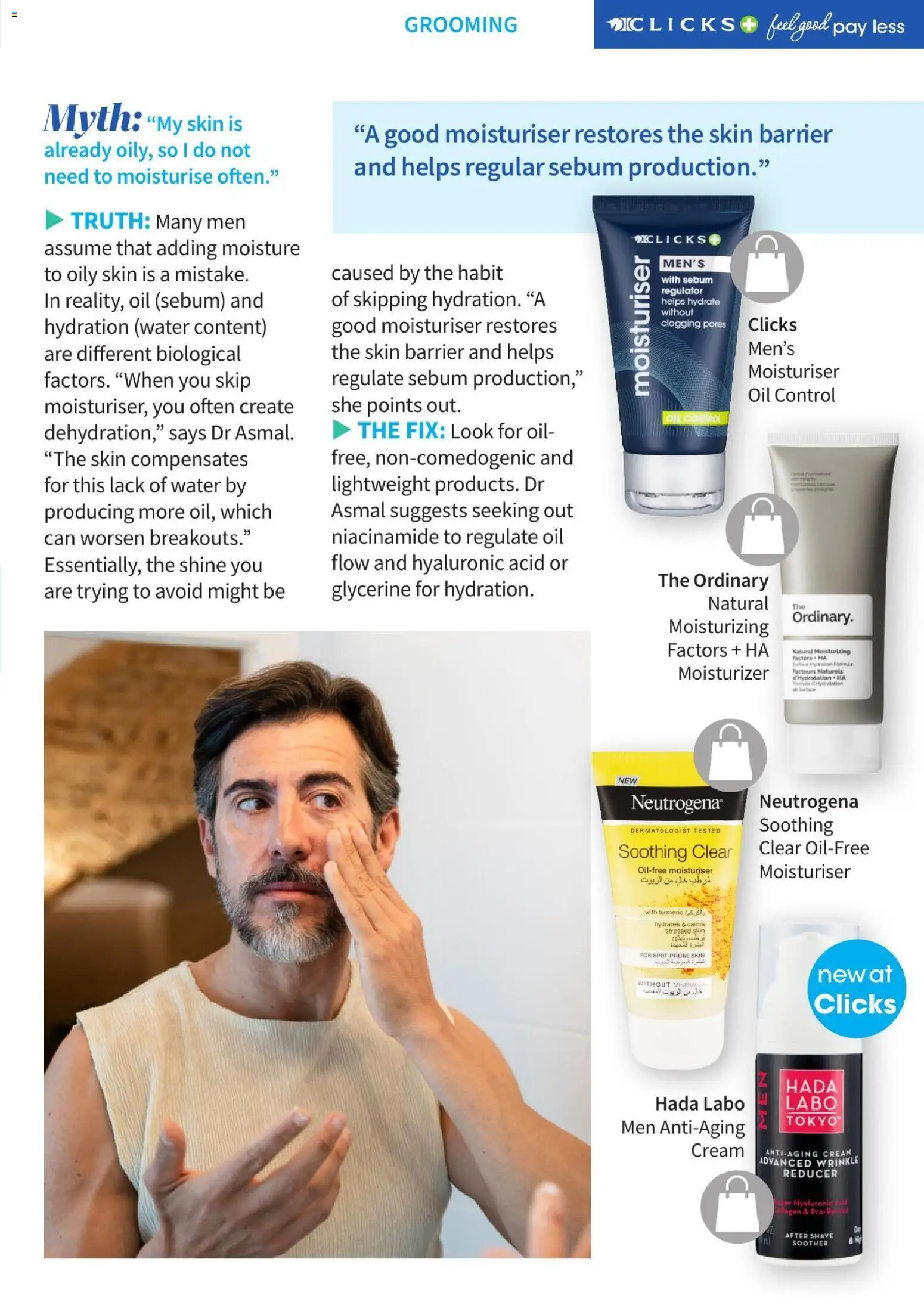 New Clicks catalogue – valid from 01/08/2026 | Page: 50 | Products: Moisturizer, Oil, Cream, Water