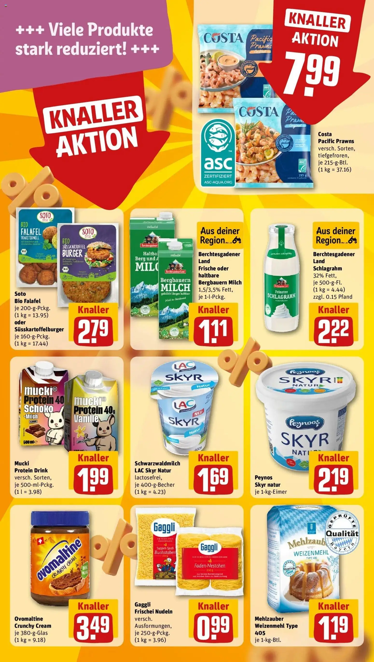 REWE Prospekt ab 26.10.2026 zum Blättern » Angebote | Seite: 18 | Produkte: Milch, Burger, Skyr, Vanille
