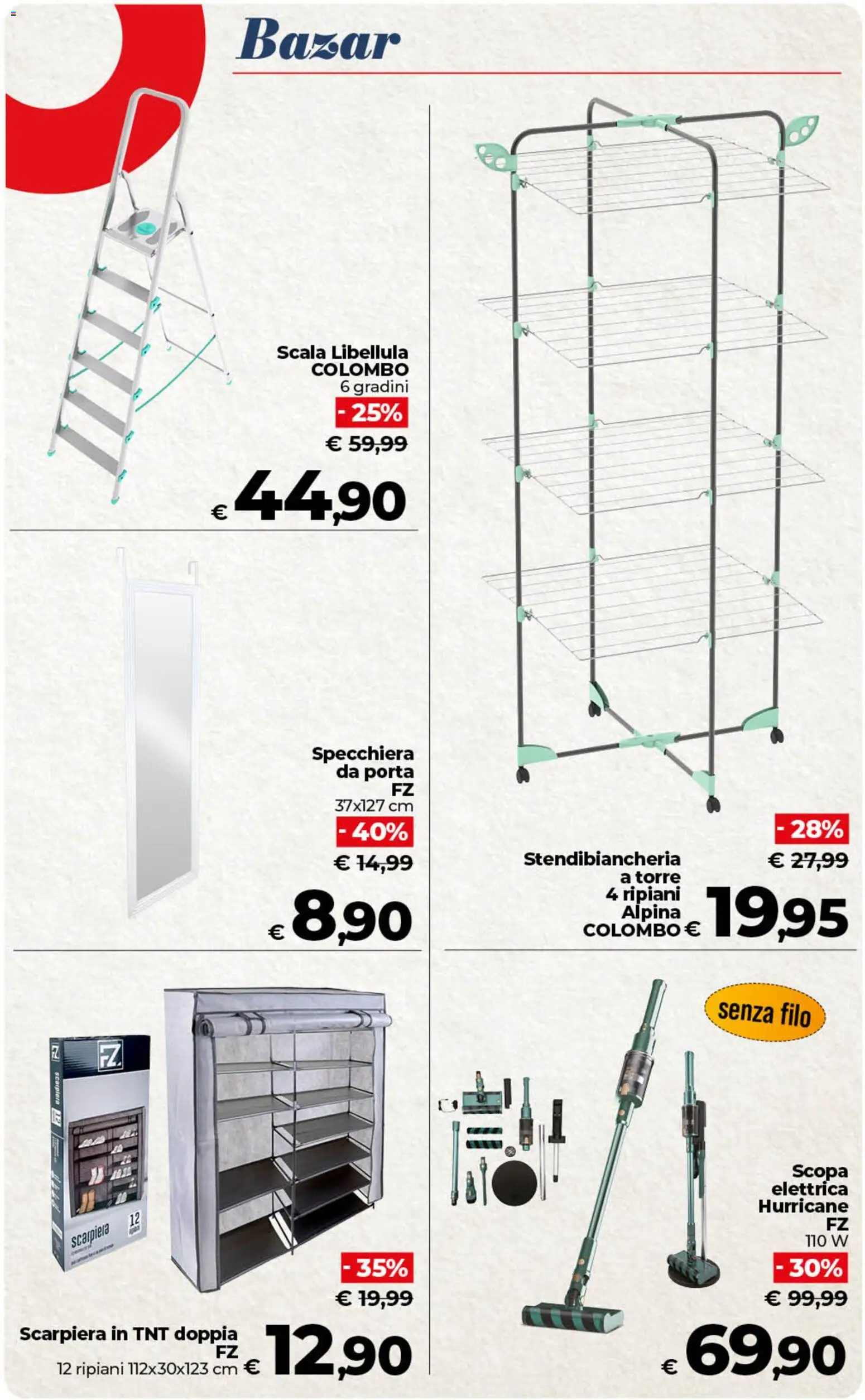 Volantino COOP del 29.05.2026 | Pagina: 49 | Prodotti: Scopa elettrica, Stendibiancheria, Scopa, Scala