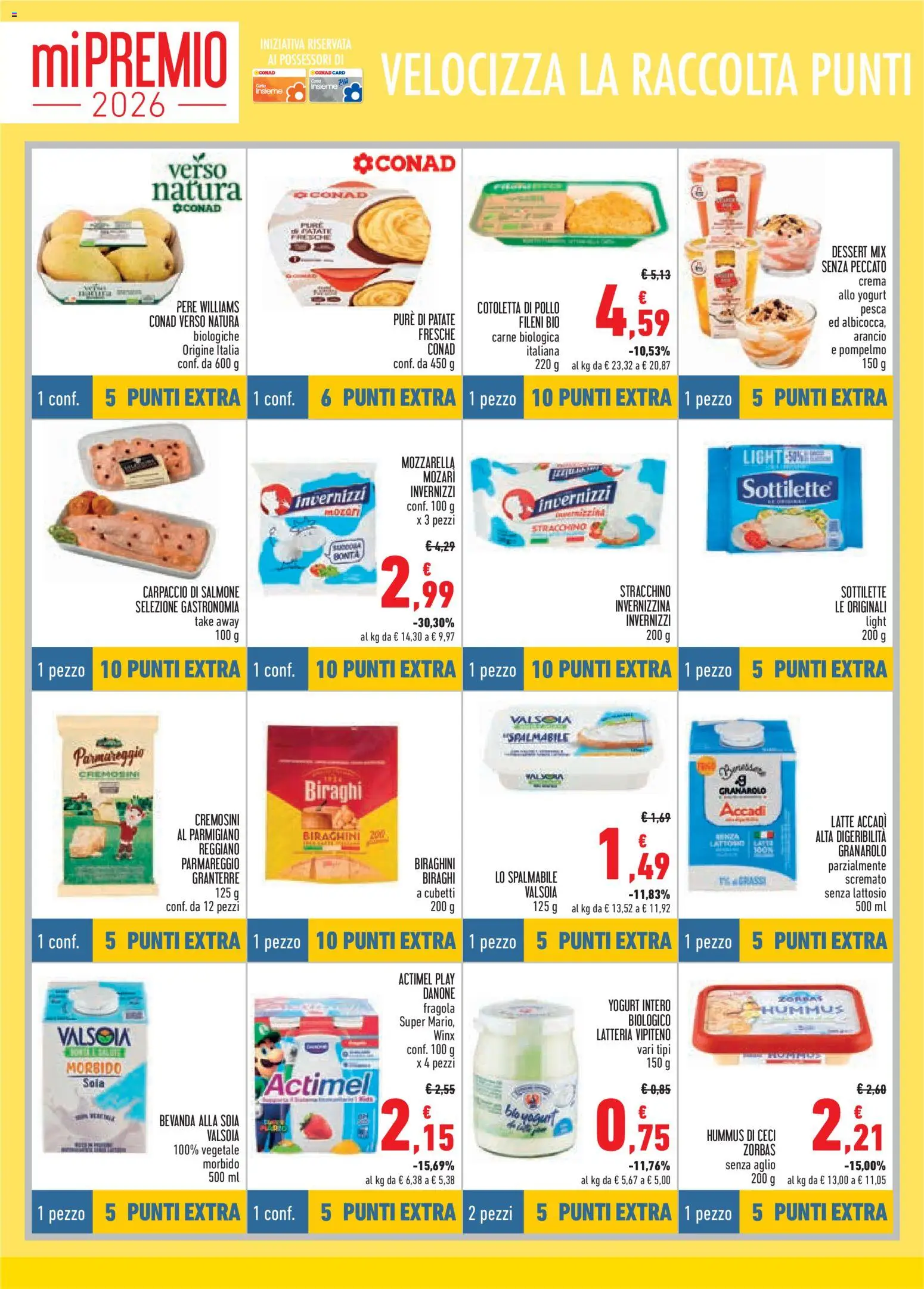 Volantino Conad del 13/08/2026 | Pagina: 8 | Prodotti: Crema, Ceci, Aglio, Parmigiano reggiano