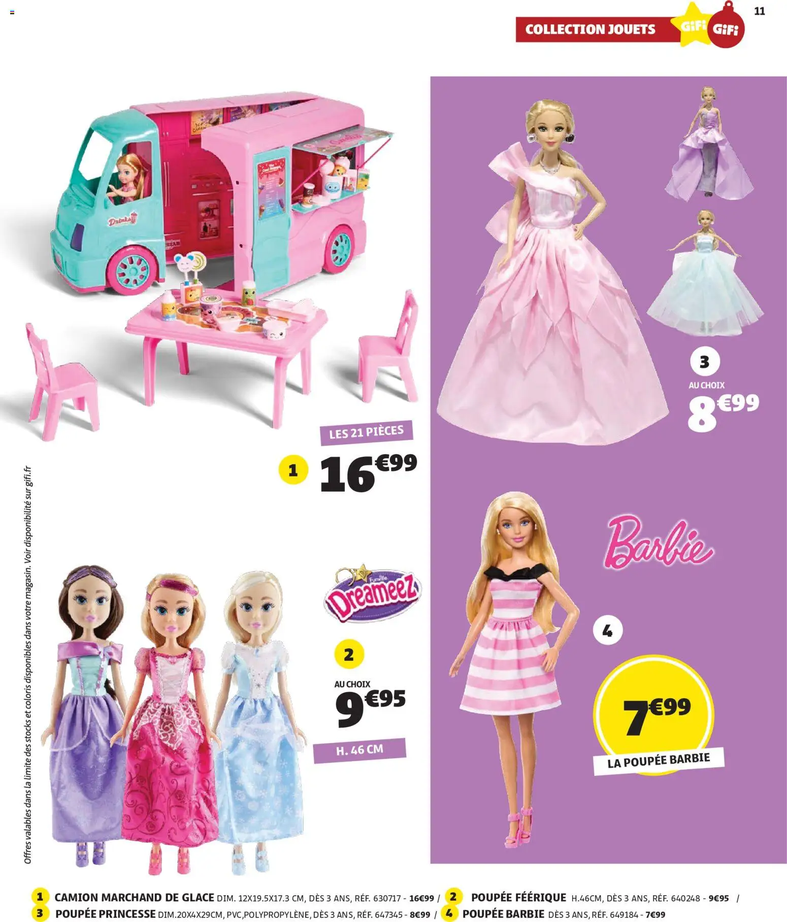{H1} | Page: 11 | Produits: Poupée, Glace, Jouets, Barbie