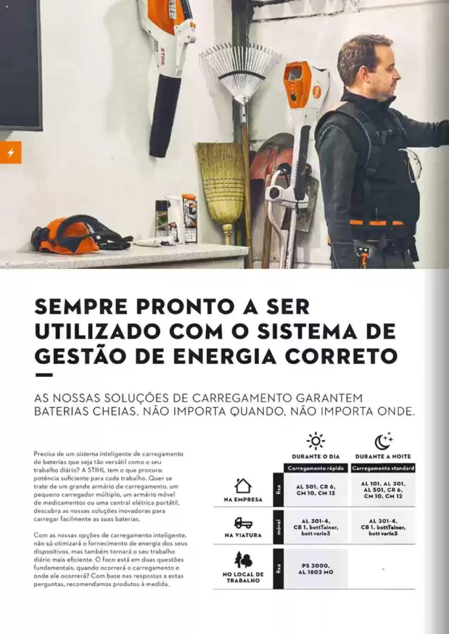 Stihl Catálogo │ válido de 07/09/2026 | Página: 16 | Produtos: Baterias, Armário, Base