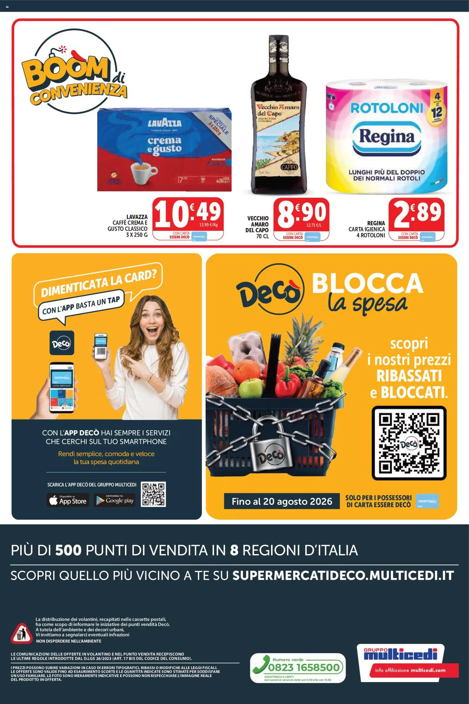 Volantino Decò del 11/08/2026 | Pagina: 12 | Prodotti: Crema, Caffè, Lavazza, Amaro
