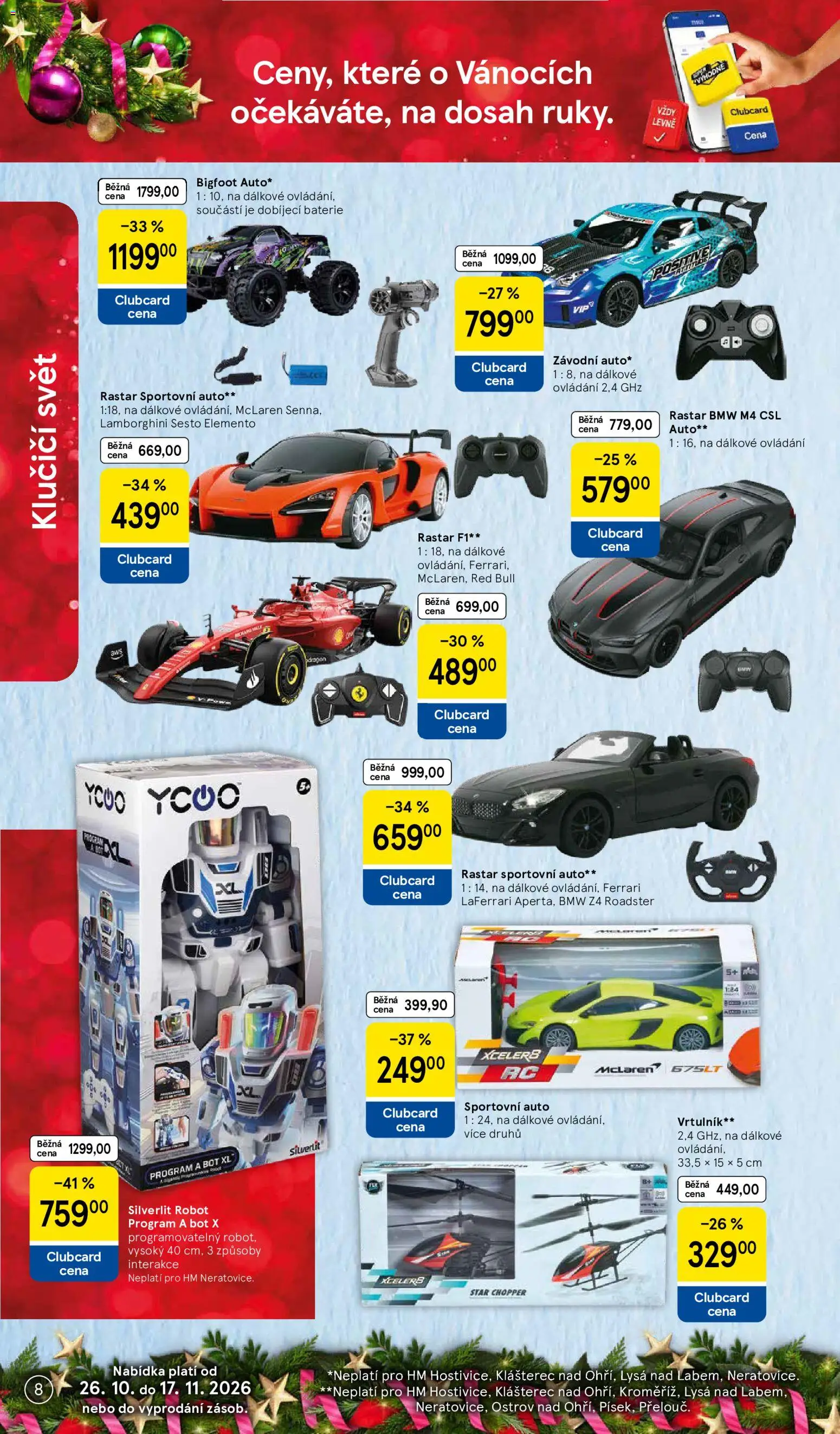 Tesco leták - Vánoční katalog hraček od 26.10.2026 | Strana: 8