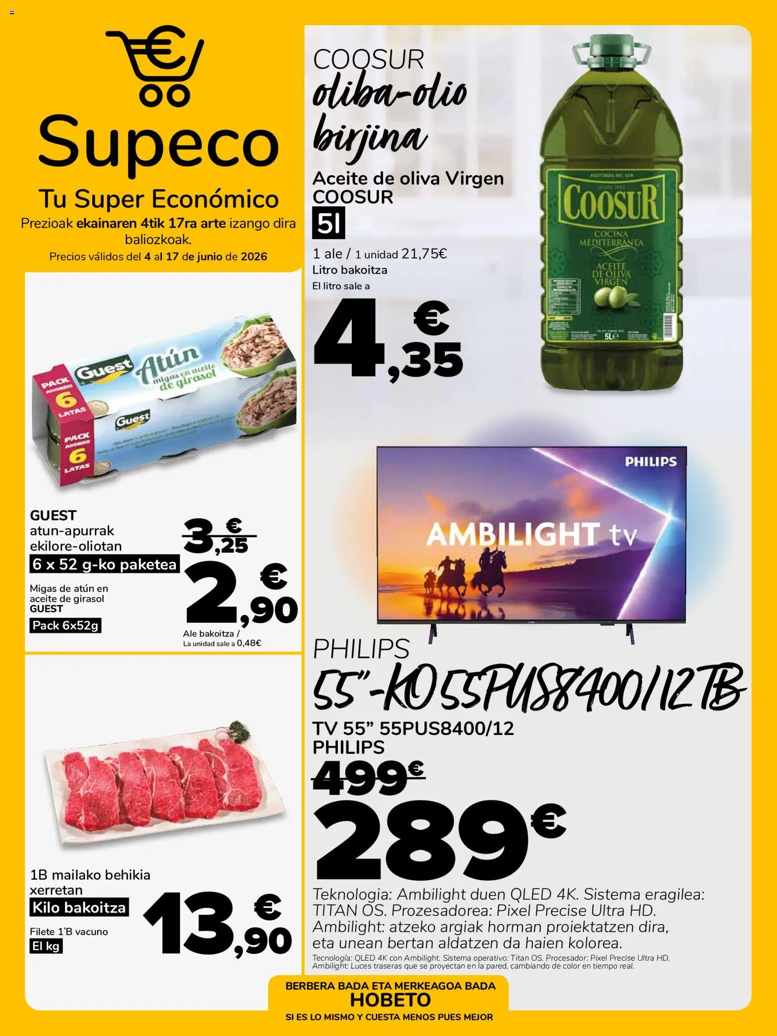 Supeco folleto │ válido desde el 04.06.2026 | Página: 1 | Productos: Aceite, Aceite de oliva, Aceite de girasol, Cocina