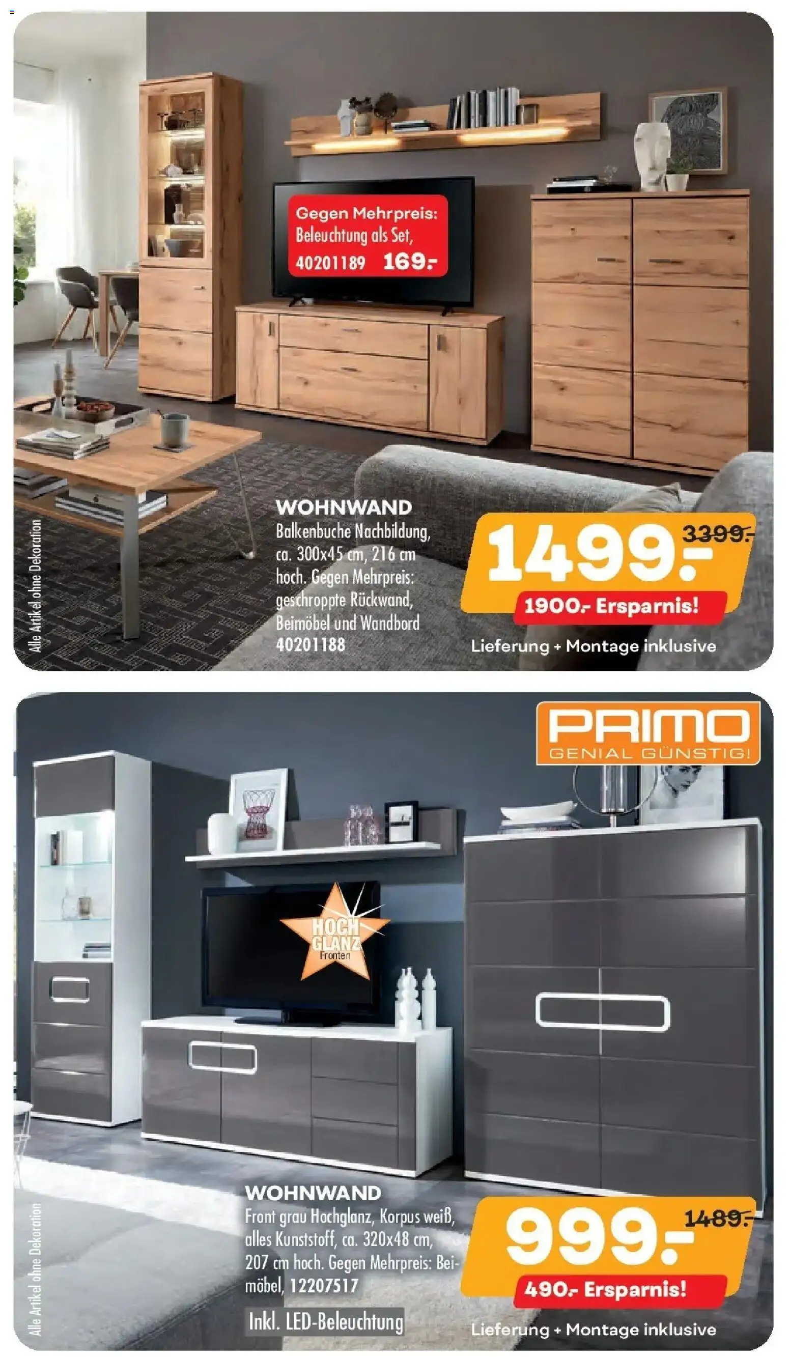 Möbel Kraft Prospekt 	 – gültig ab 11.03.2026 | Seite: 3 | Produkte: Wohnwand