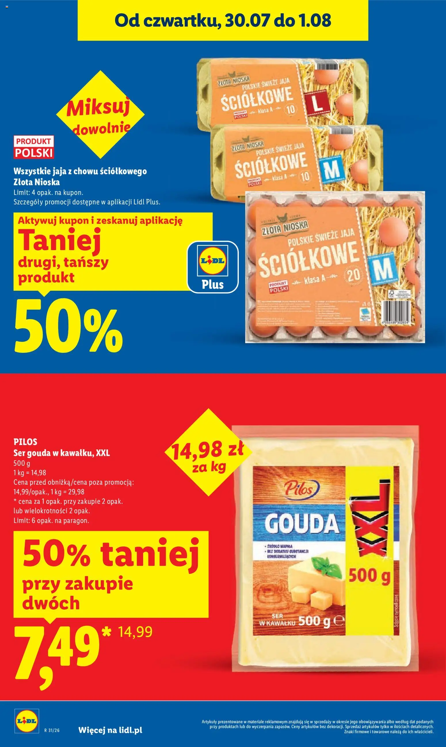 Lidl Polsko leták od 30.07.2026 | Strana: 14 | Produkty: Gouda