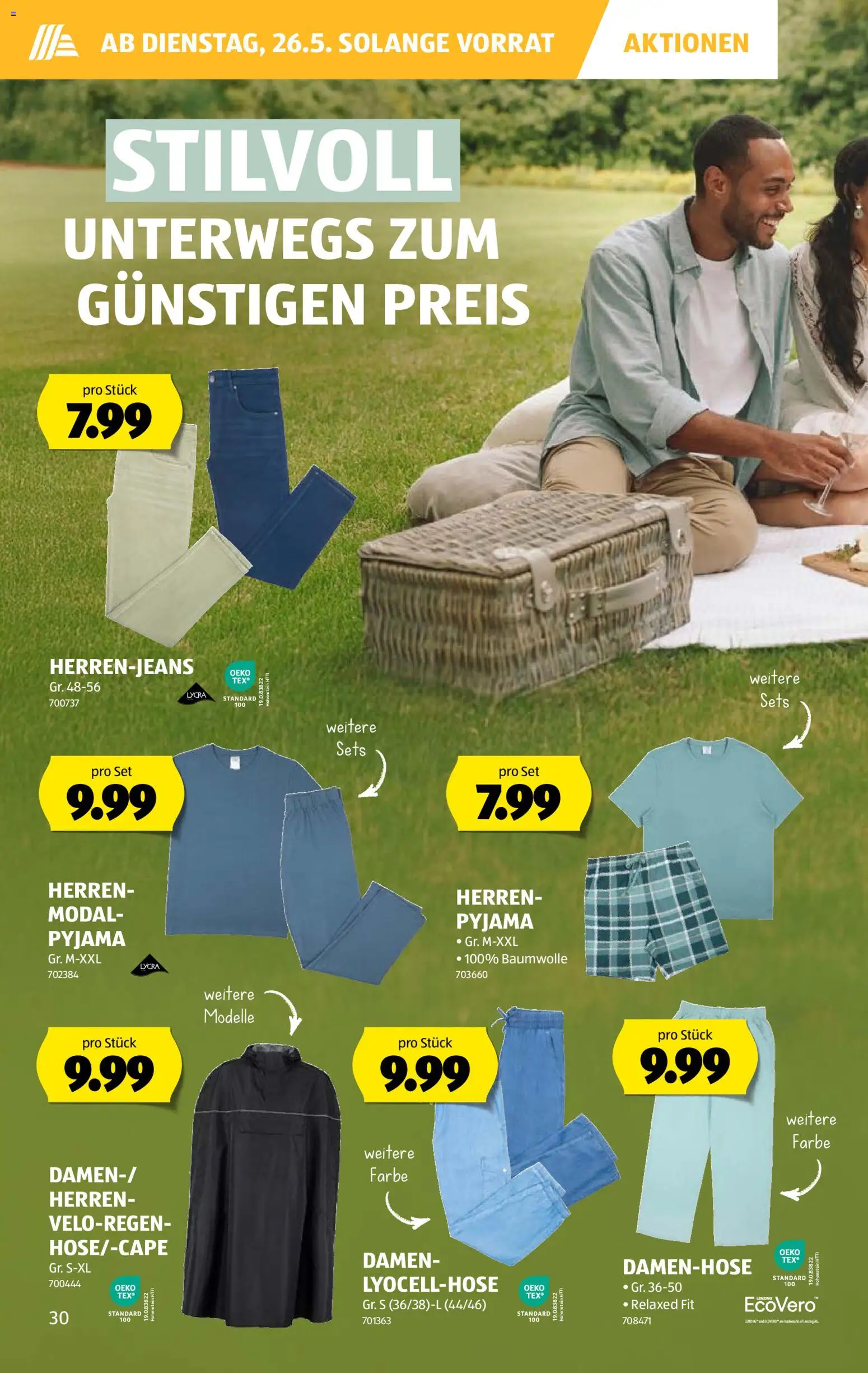 Aldi aktionen – gültig ab 21.05.2026 | Seite: 30 | Produkte: Pyjama