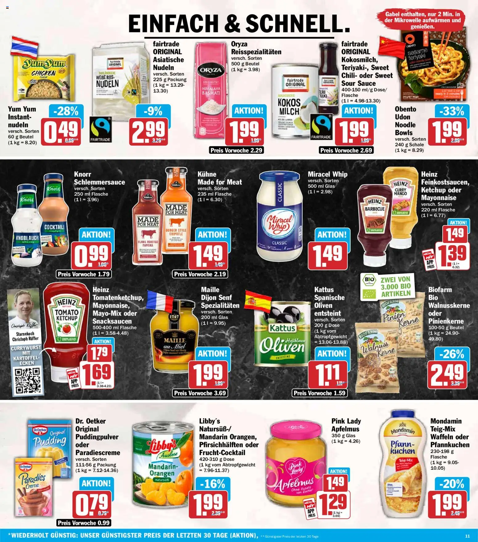 HIT Prospekt – gültig ab 20.07.2026 | Seite: 11 | Produkte: Orangen, Knorr, Miracel whip, Chili