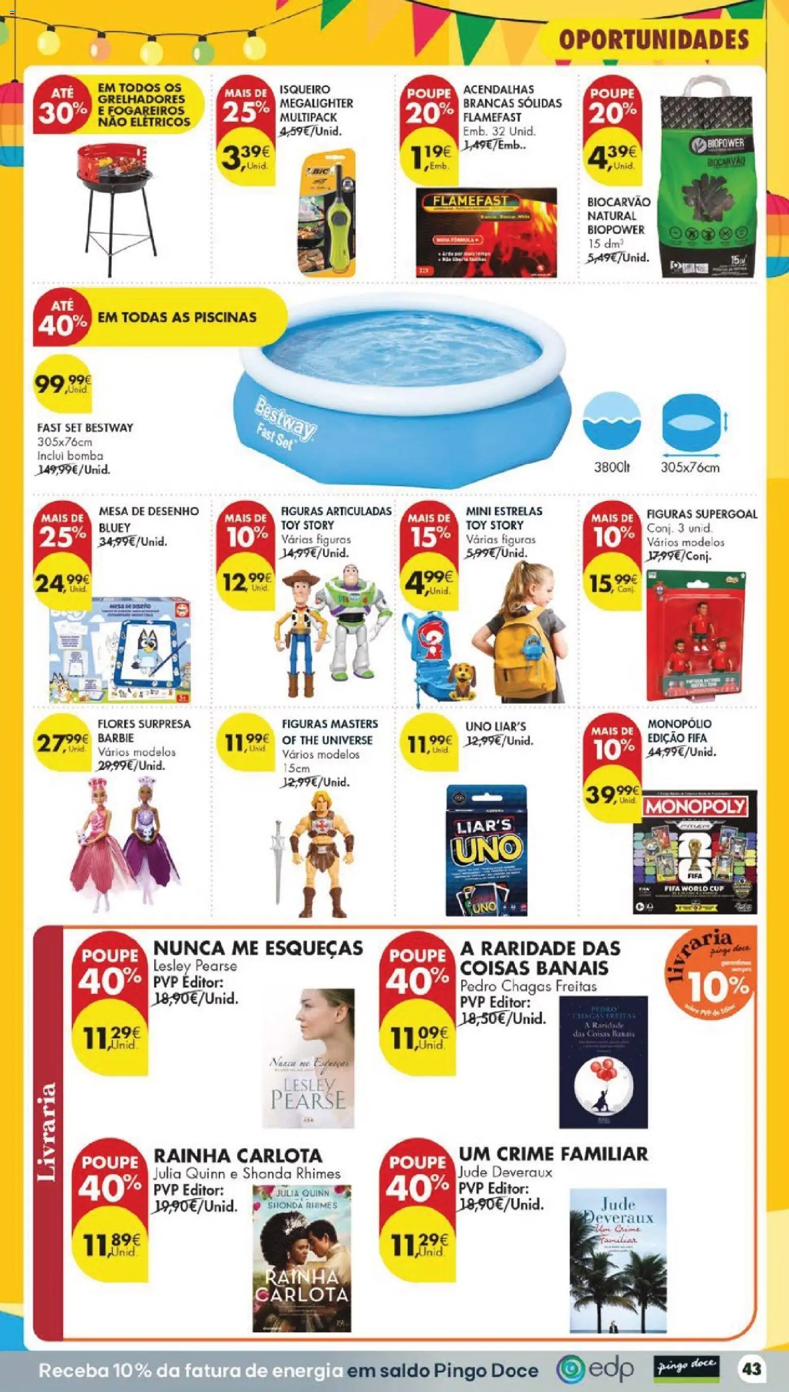 Pingo Doce folheto │ válido de 16.06.2026 | Página: 47 | Produtos: Piscina, Flores, Piscinas, Mesa