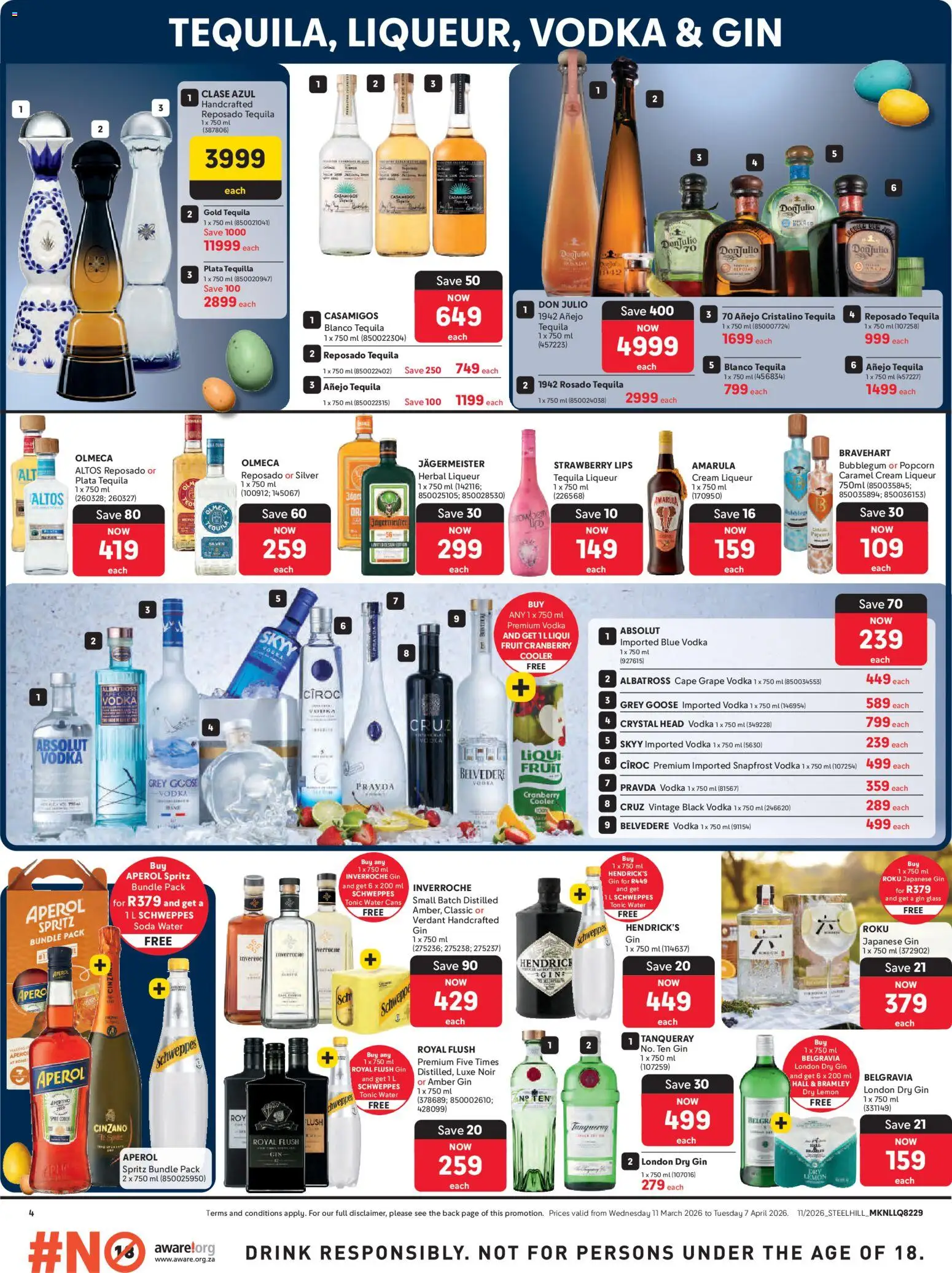 New Makro catalogue – valid from 11.03.2026 | Page: 4 | Products: Popcorn, Vodka, Water, Fruit