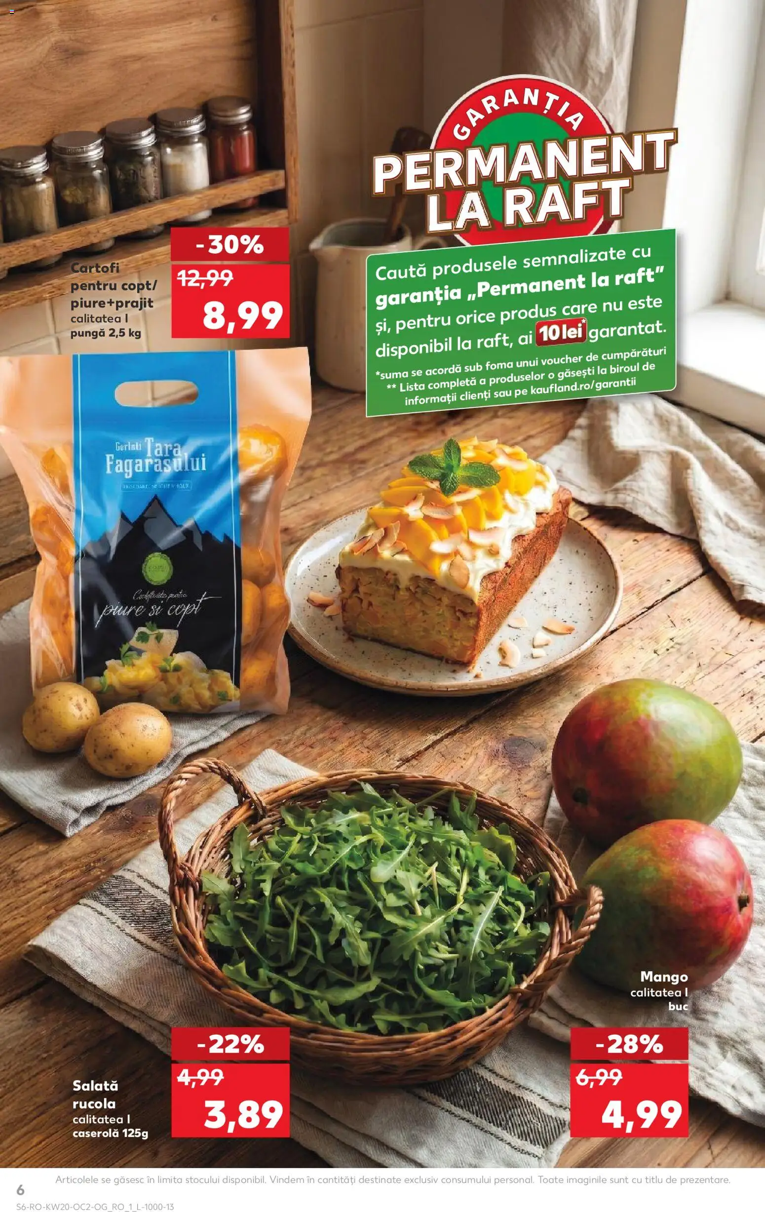 Noul catalog Kaufland – valabil de la 13.05.2026 | Pagină: 6 | Produse: Raft, Salată, Cartofi, Mango
