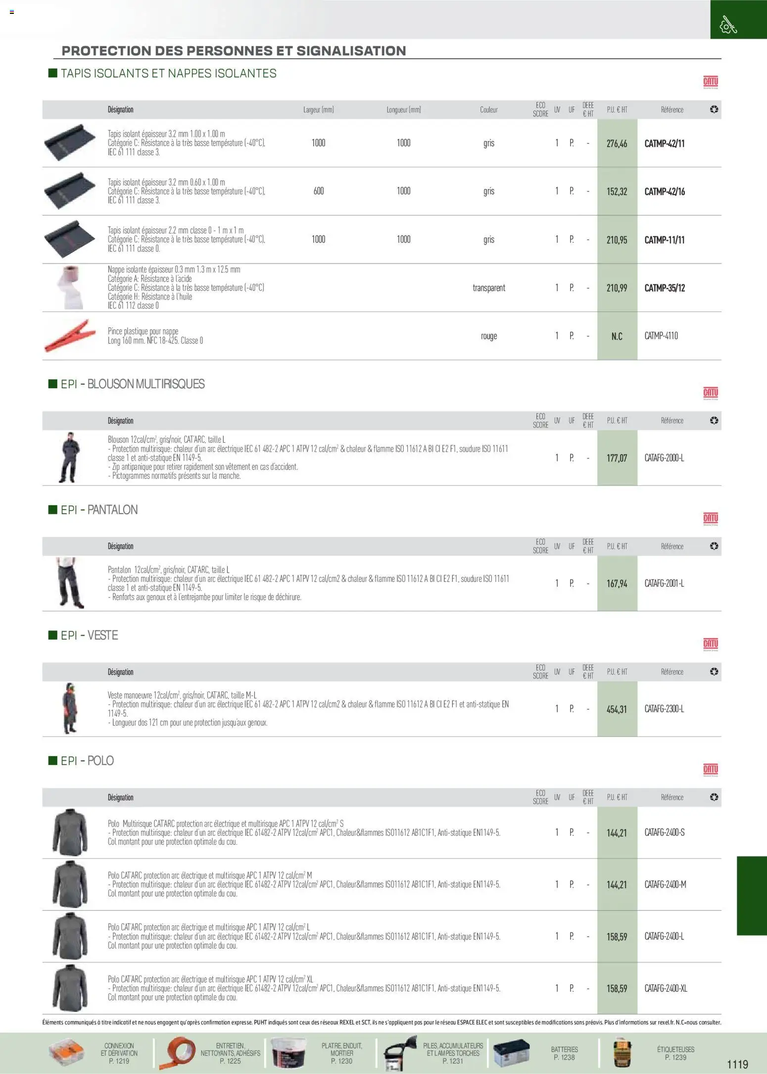 {H1} | Page: 10 | Produits: Polo, Tapis, Nappe, Blouson