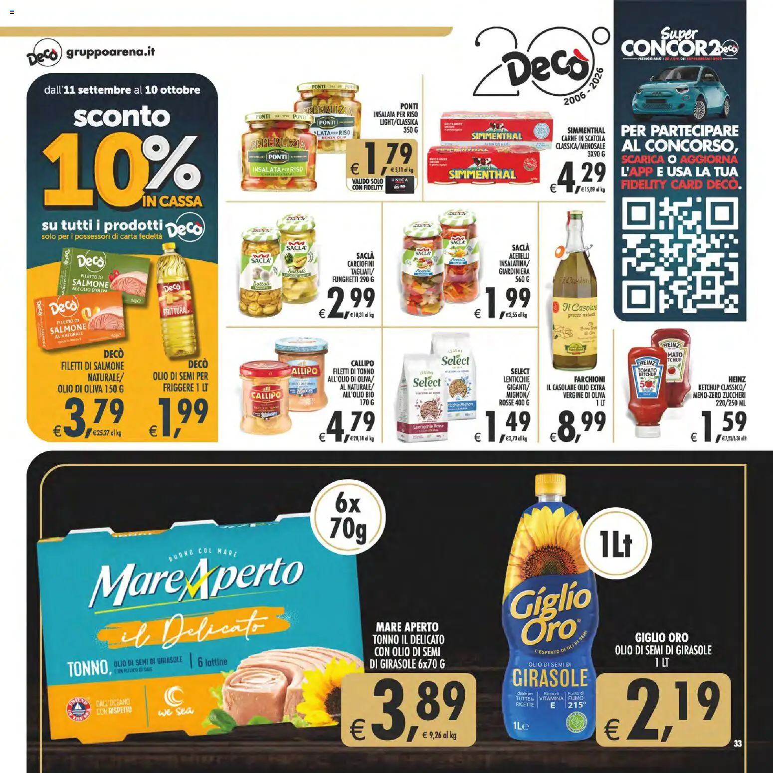 Volantino Decò del 11/09/2026 | Pagina: 33