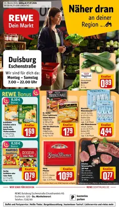 Rewe Prospekt Duisburg ab 27.07.2026 gültig