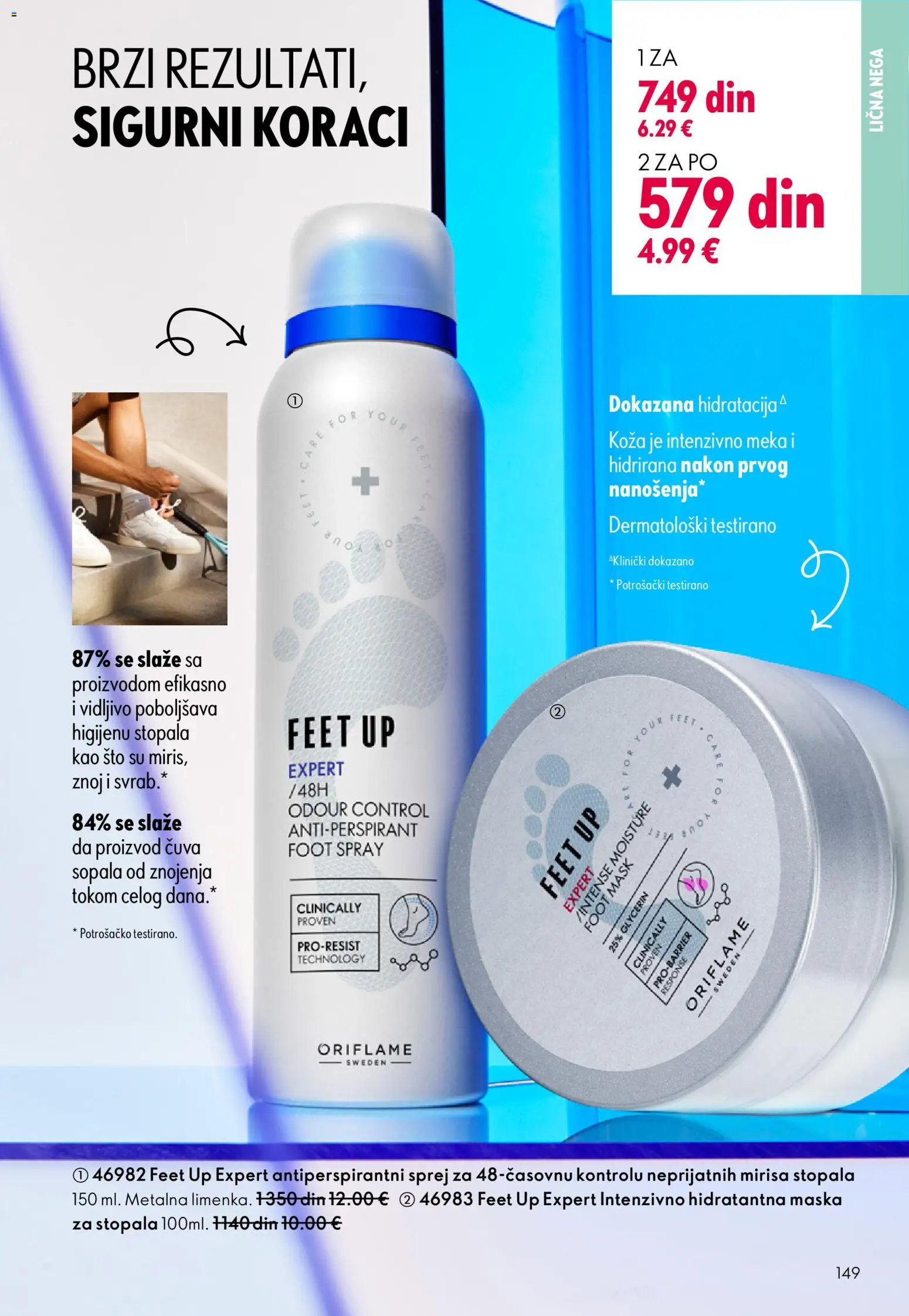 Oriflame katalog - važi od 18.02.2026 | Strana: 149 | Proizvode: Sto, Maska, Antiperspirant