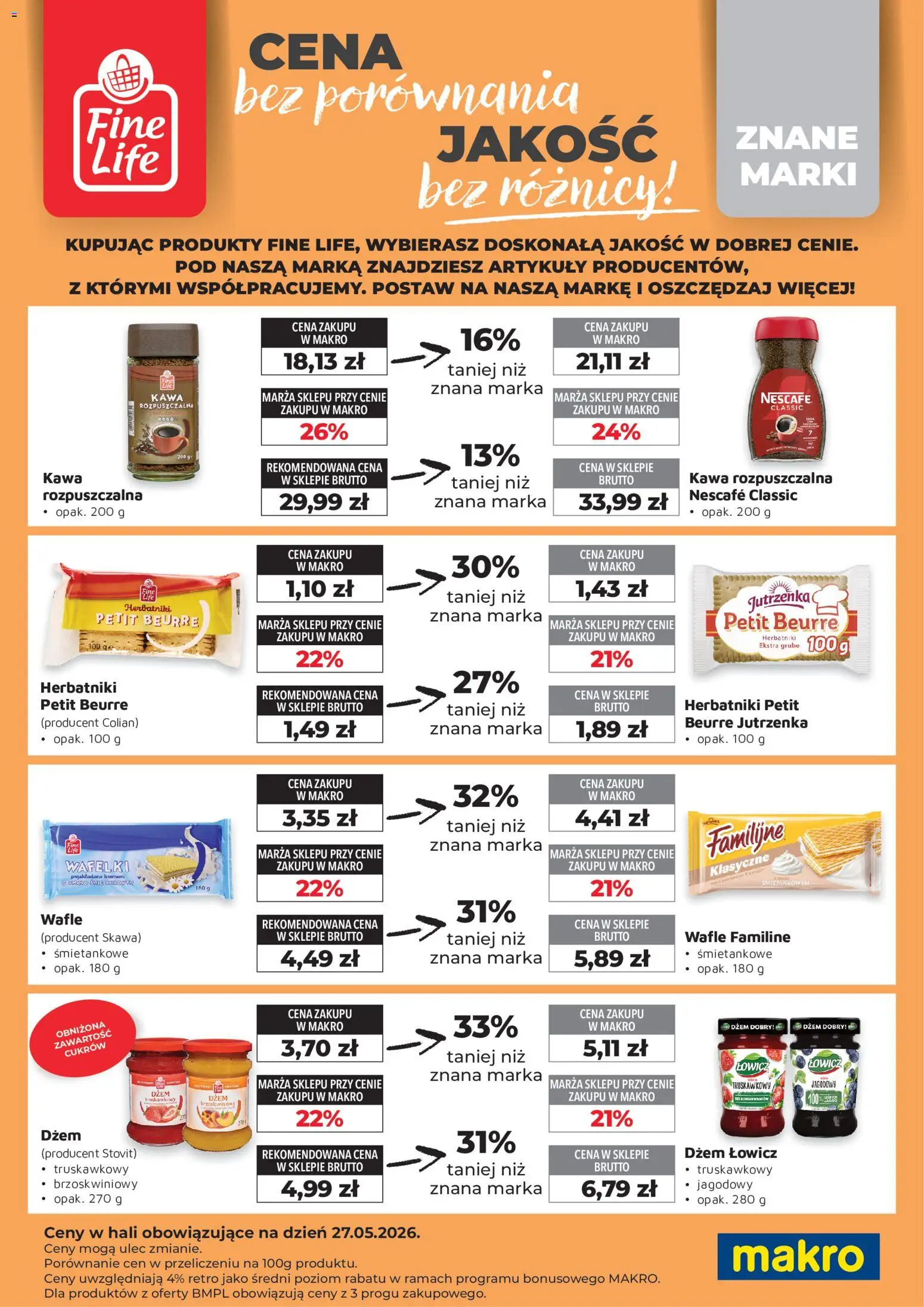 Makro gazetka - Fine Life od 01.02.2026 | Strona: 1 | Produkty: Sok, Przyprawy