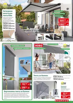 Преглед на Bauhaus брошура - Офертите са валидни от 14.05.2026 | Страница: 7 | Продукти: Тента, Дистанционно