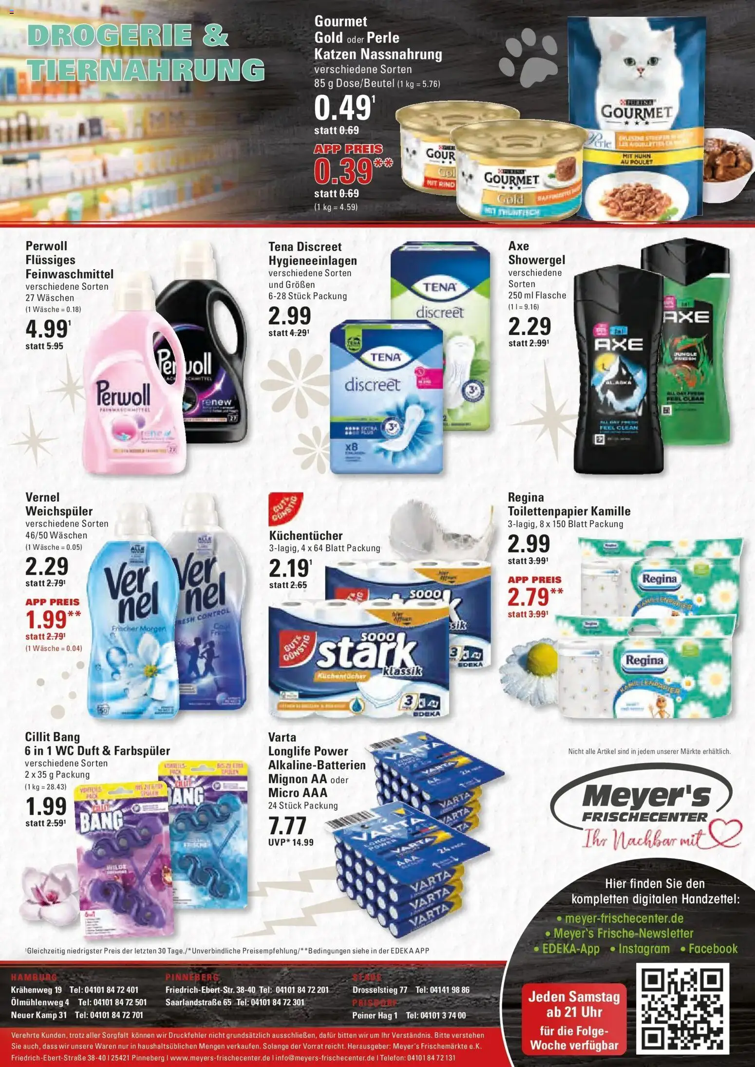 Edeka Prospekt Hamburg (ab 19.10.2026) » Angebote Online | Seite: 16 | Produkte: Perwoll, Weichspüler, Uhr, Toilettenpapier