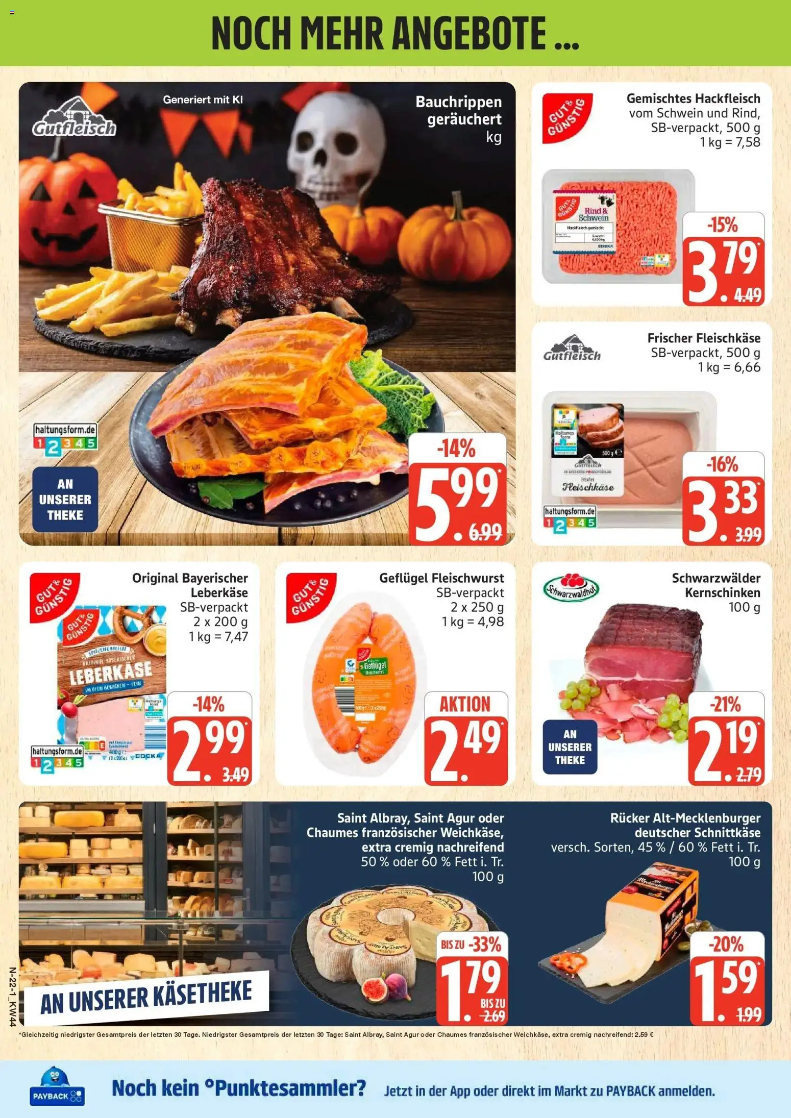 Marktkauf Prospekt Cuxhaven (ab 26.10.2026) » Angebote online | Seite: 22 | Produkte: Theke, Hackfleisch, Leberkase