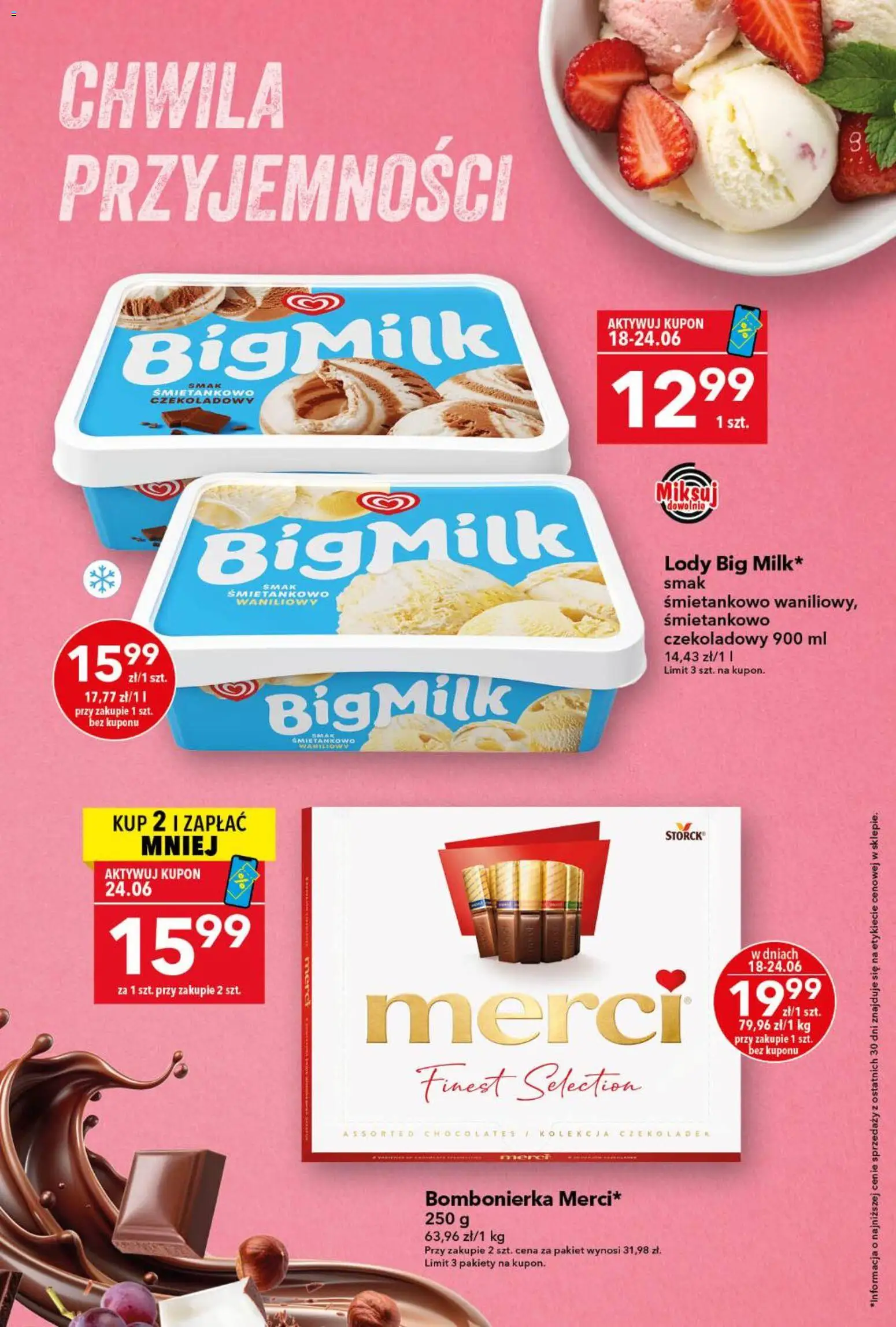 Lewiatan gazetka od 18.06.2026 | Strona: 8 | Produkty: Bombonierka, Merci, Lody