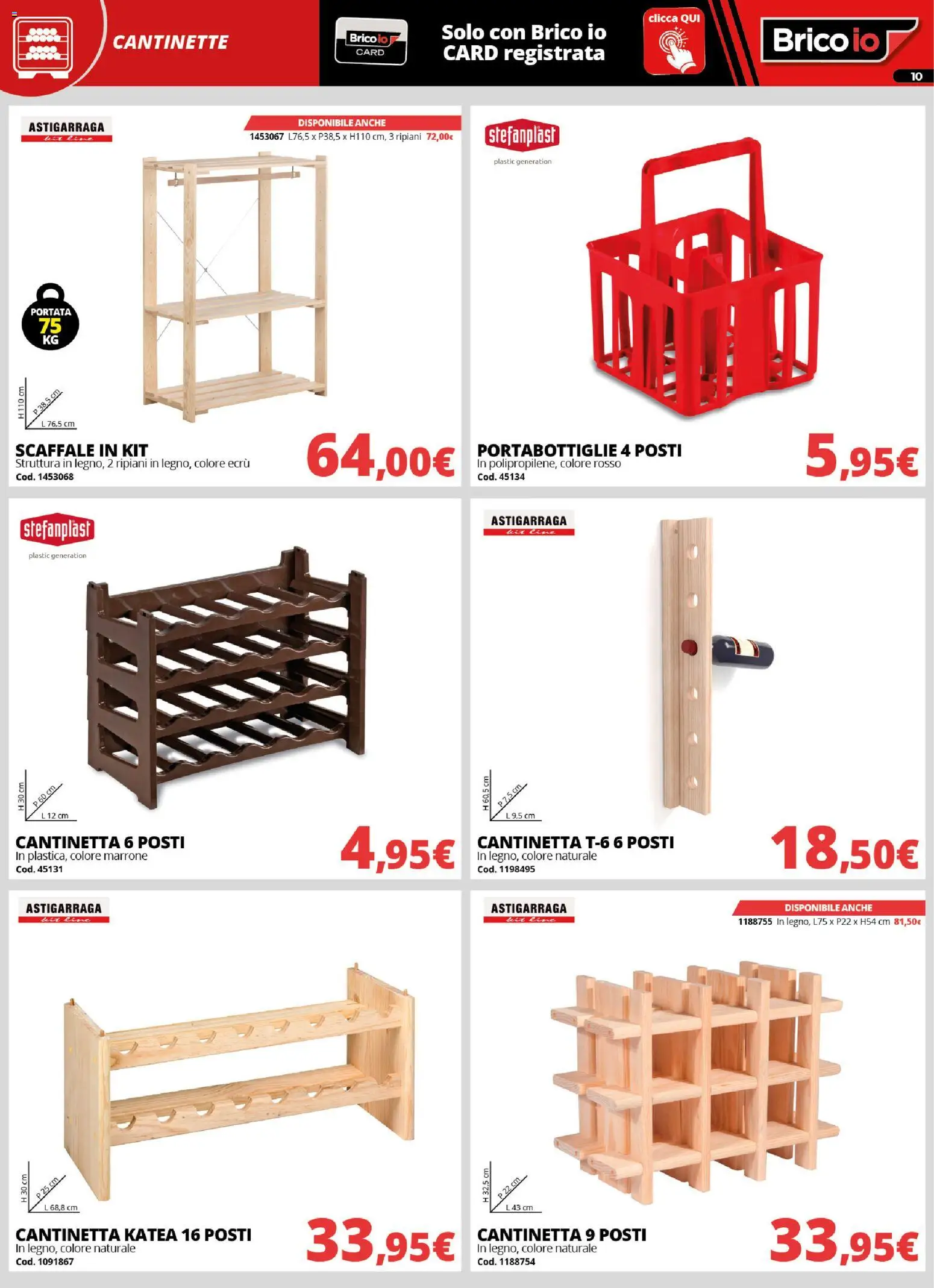 Volantino Brico io del 20/08/2026 | Pagina: 10 | Prodotti: Scaffale