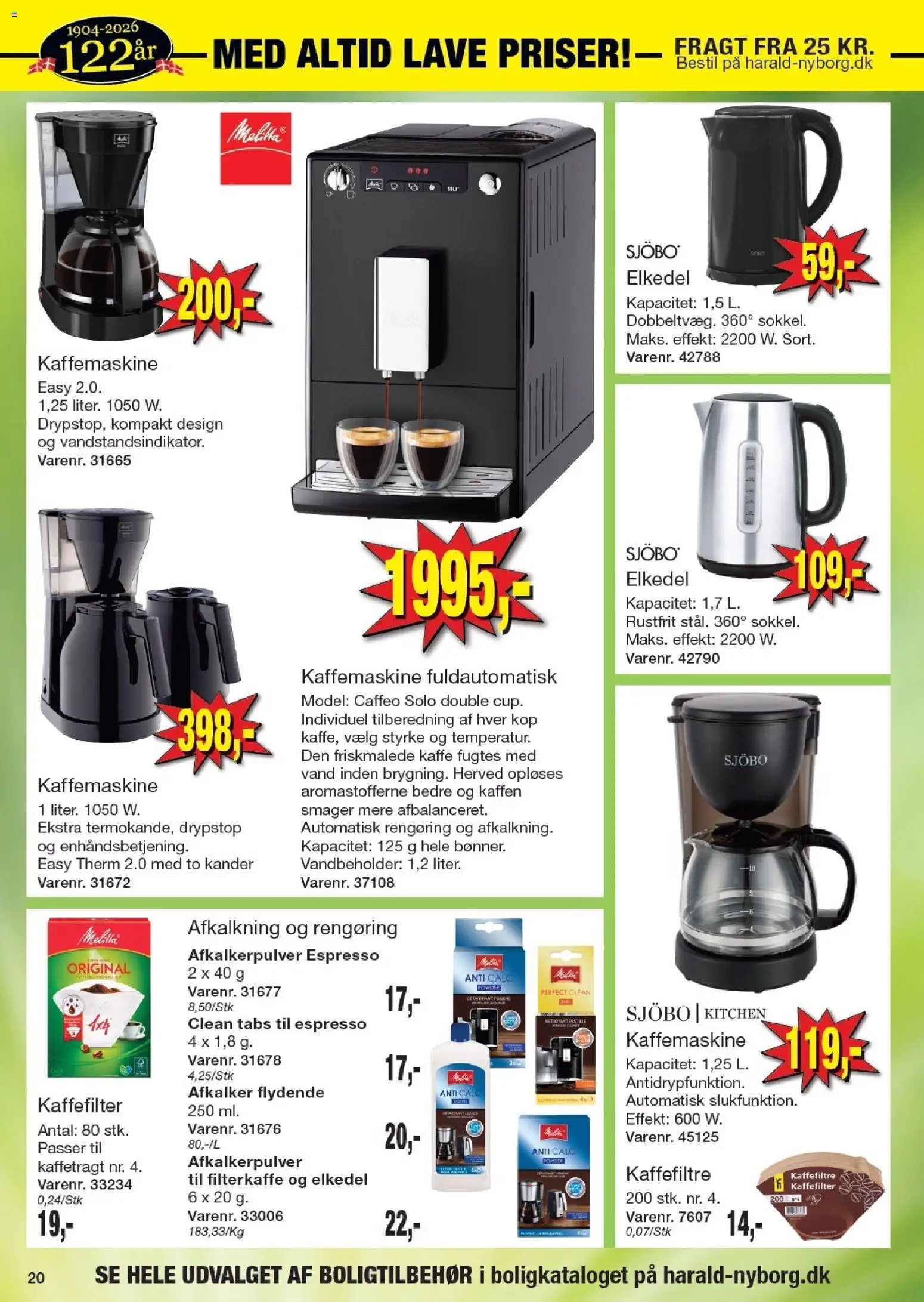 Harald Nyborg tilbudsavis – gyldig fra 24/09/2026 | Side: 24 | Produkter: Kaffe, Kaffemaskine