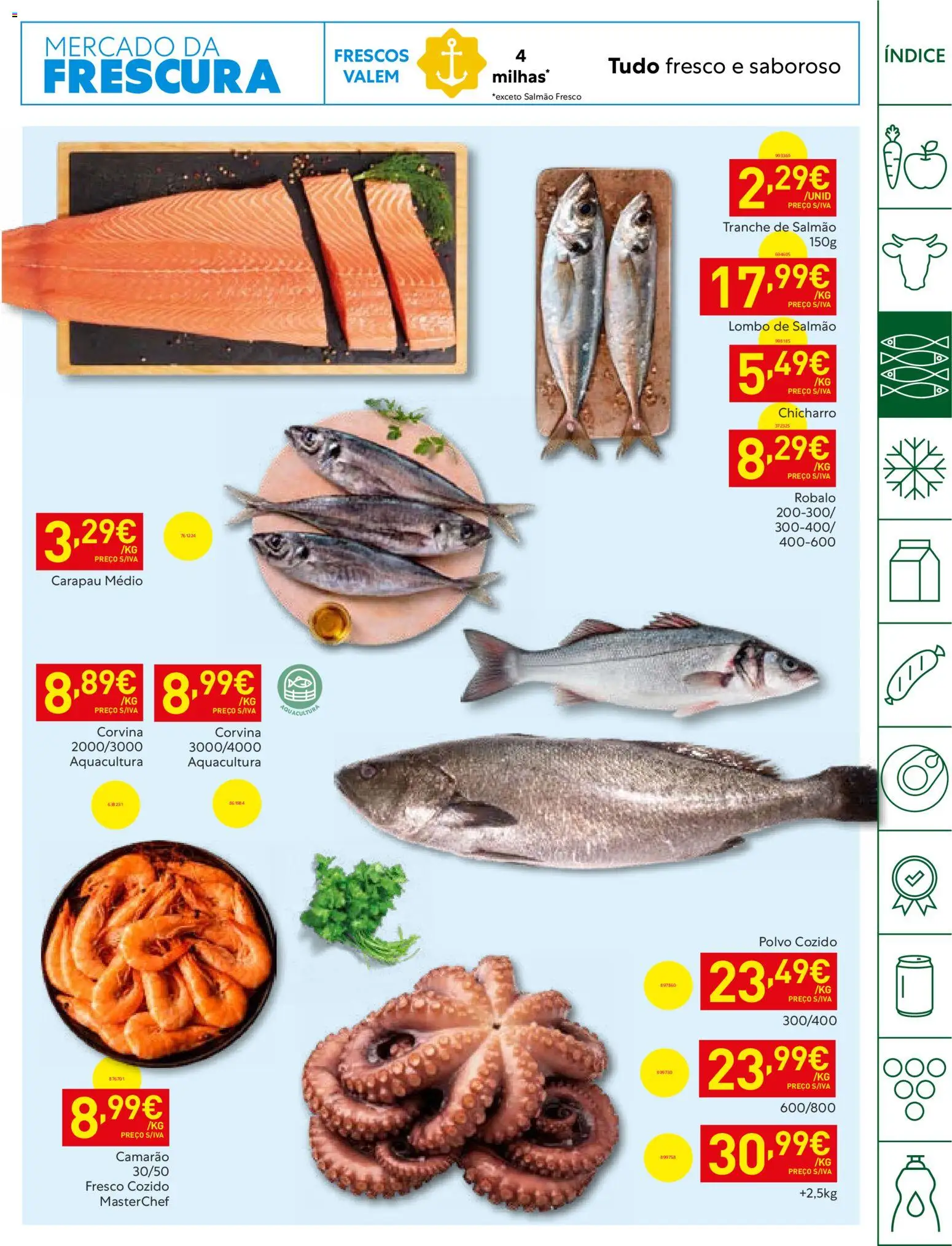 Recheio folheto Horeca │ válido de 06/10/2026 | Página: 9 | Produtos: Polvo, Camarão, Salmão, Salmão fresco