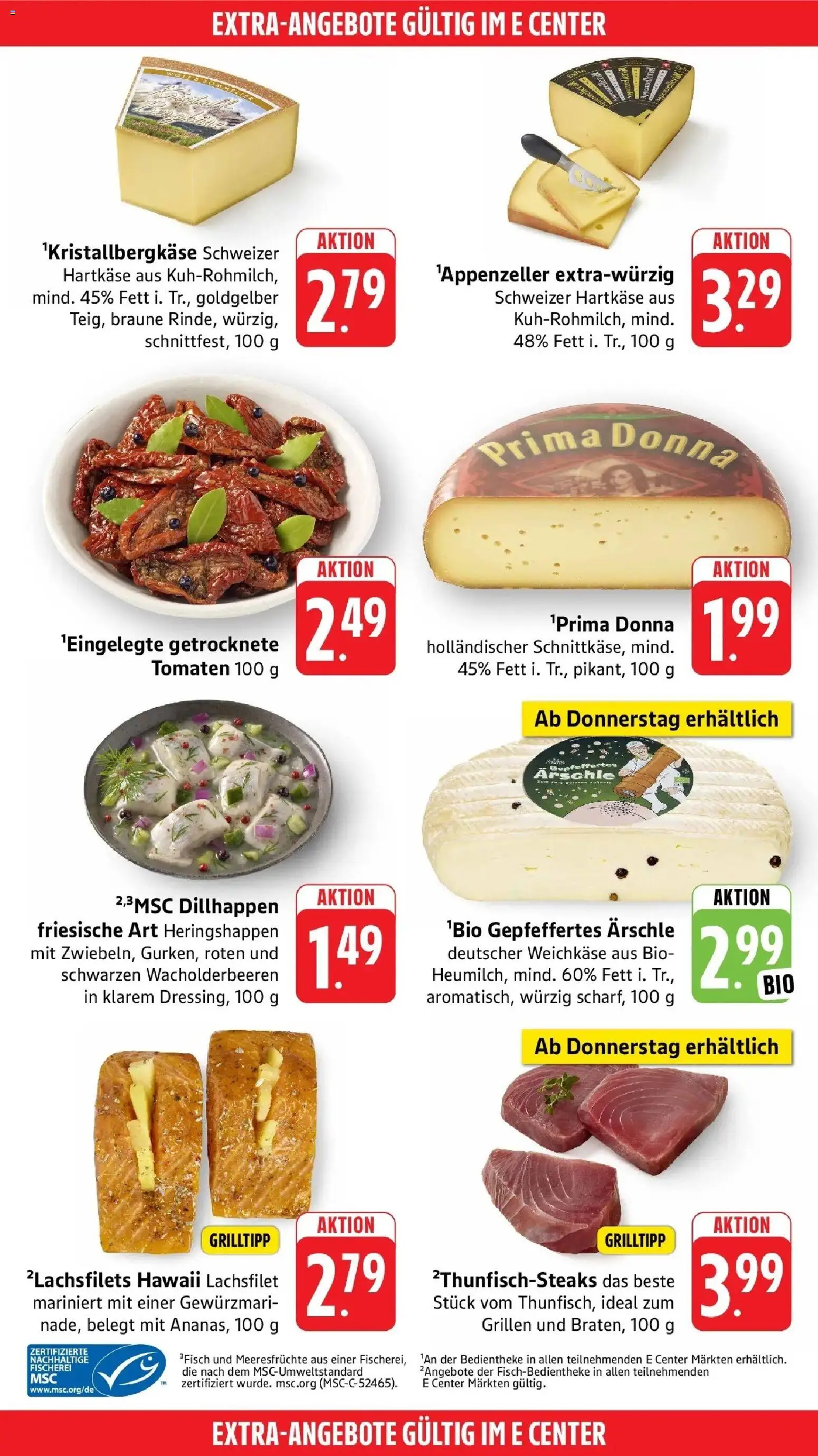 E center Prospekt Groß-Gerau (ab 17.08.2026) zum Blättern | Seite: 43 | Produkte: Tomaten, Meeresfrüchte