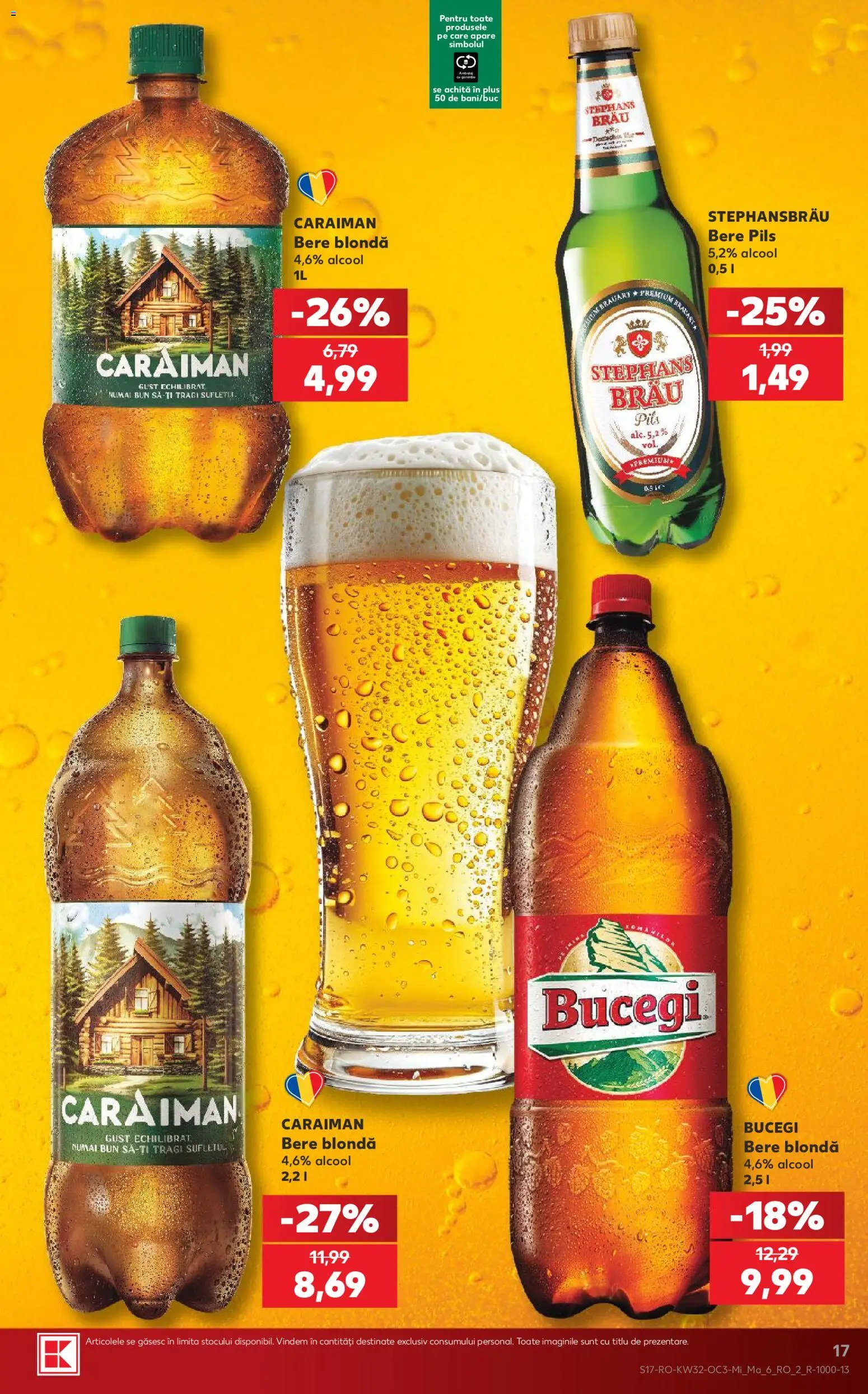 Noul catalog Kaufland – valabil de la 05.08.2026 | Pagină: 17 | Produse: Bere