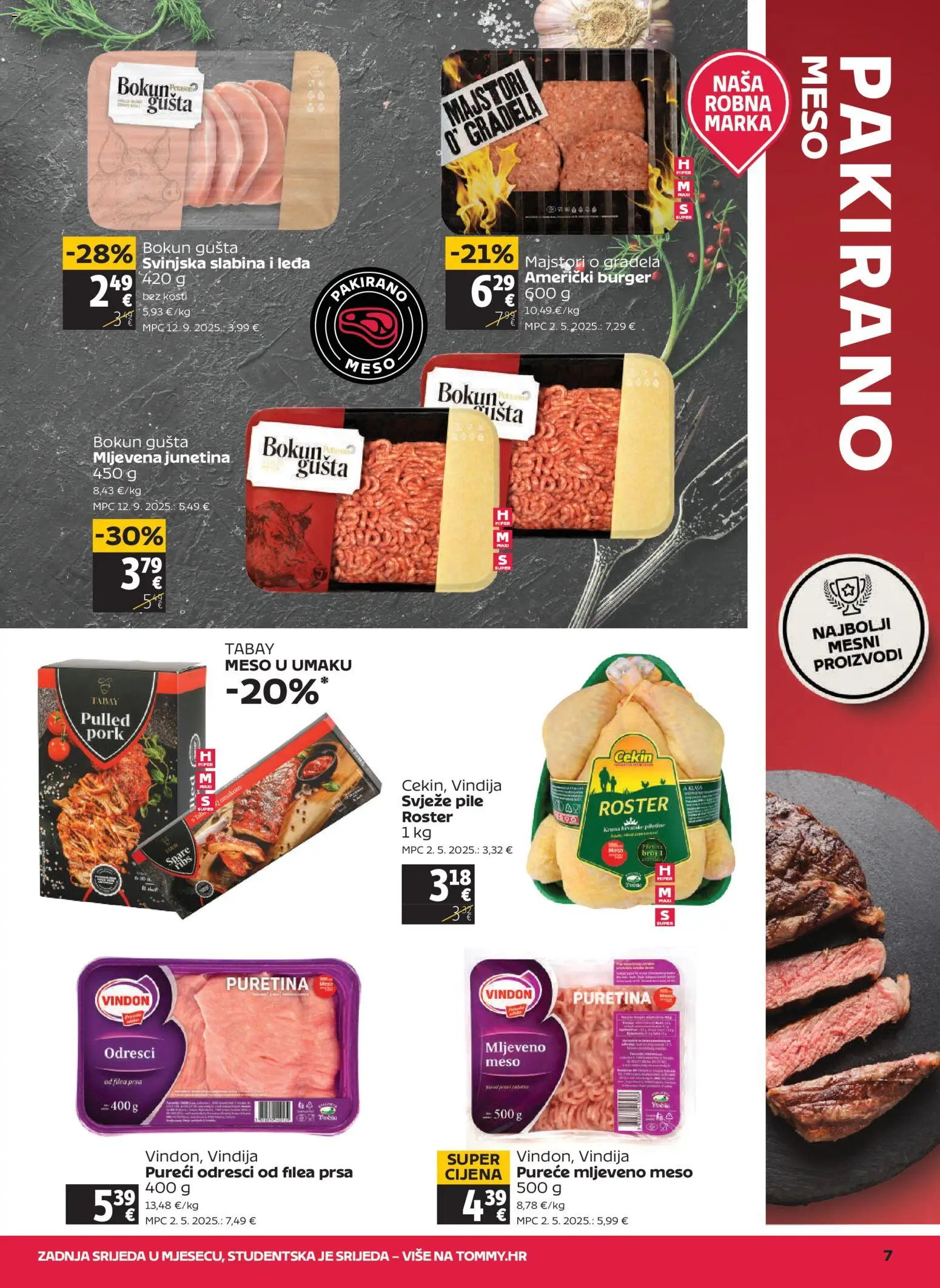 Tommy katalog | vrijedi od 18.06.2026 | Stranica: 7 | Proizvodi: Puretina, Meso, Junetina, Piletina