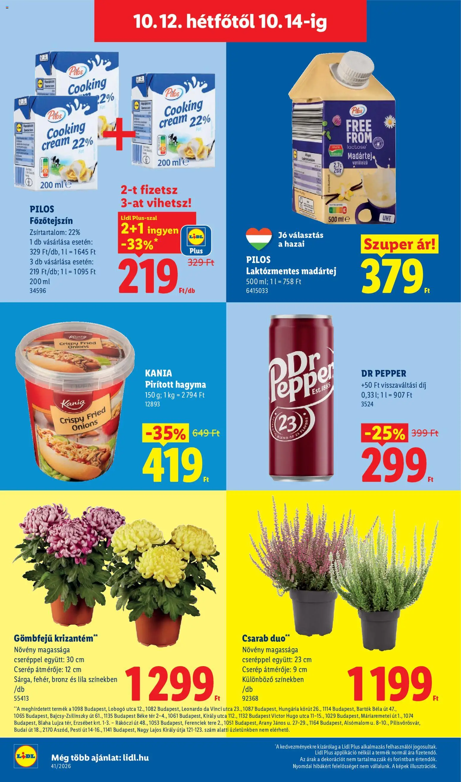 Lidl akciós ujság - amely érvényes a következő dátumtól: 2026.10.08. | Oldal: 70
