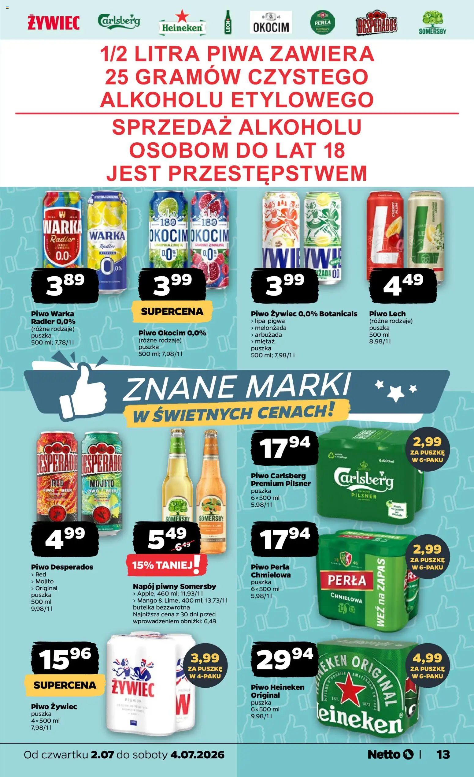 Netto gazetka od czwartku spożywcza od 02.07.2026 | Strona: 13