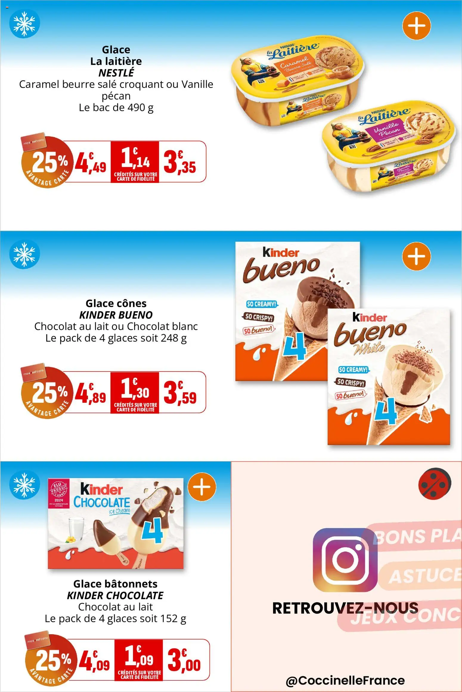 {H1} | Page: 11 | Produits: Glaces, Glace, Chocolat blanc, Litière