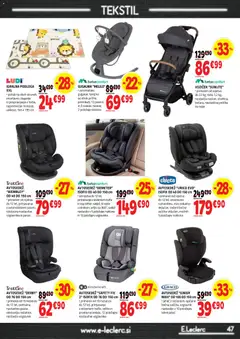 E.leclerc katalog akcije – veljaven od 28.10.2026 | Stran: 47 | Izdelki: Gugalnik, Teza, Vzglavnik, Podloga